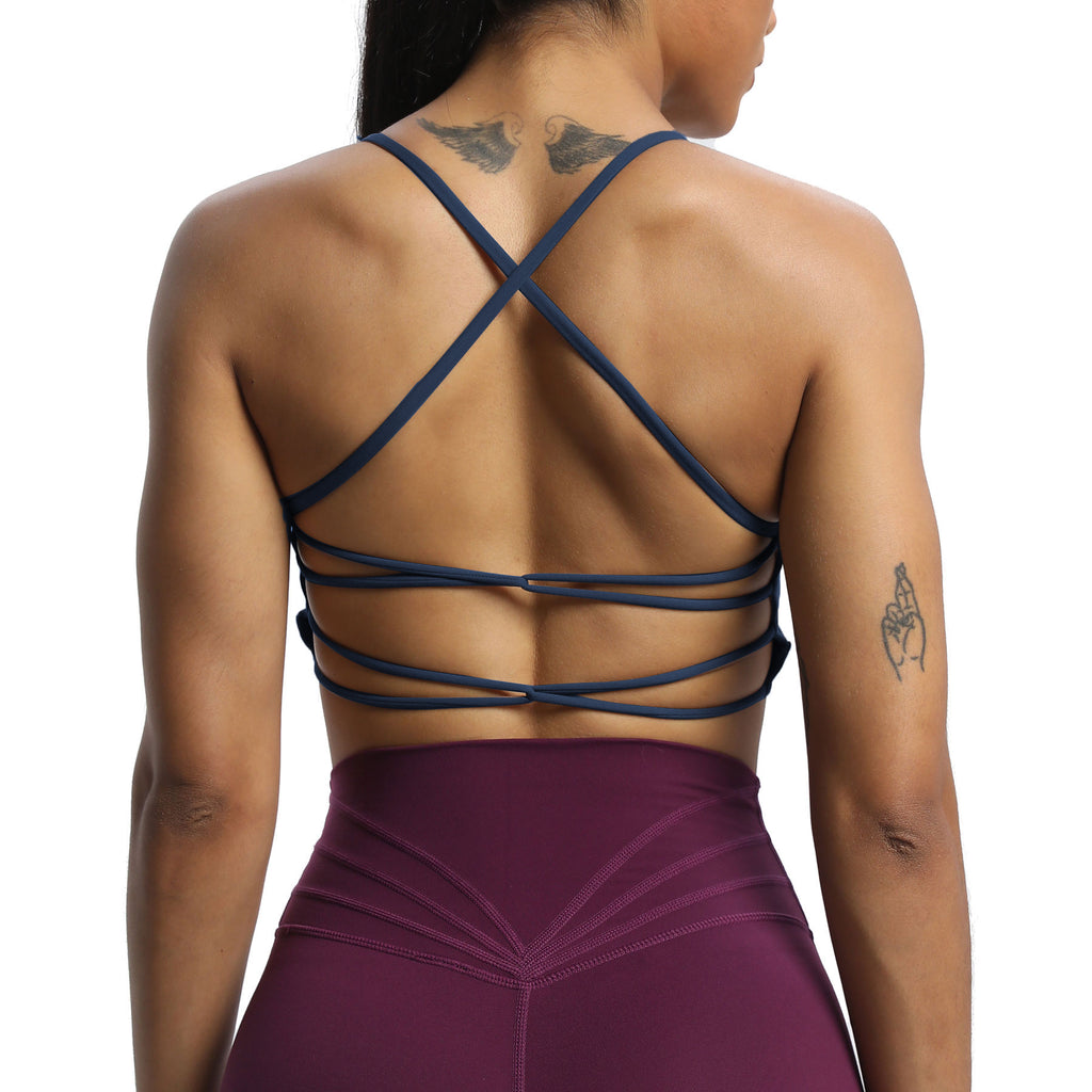 Aoxjox "Julie" Double Buckle Crossover Bra