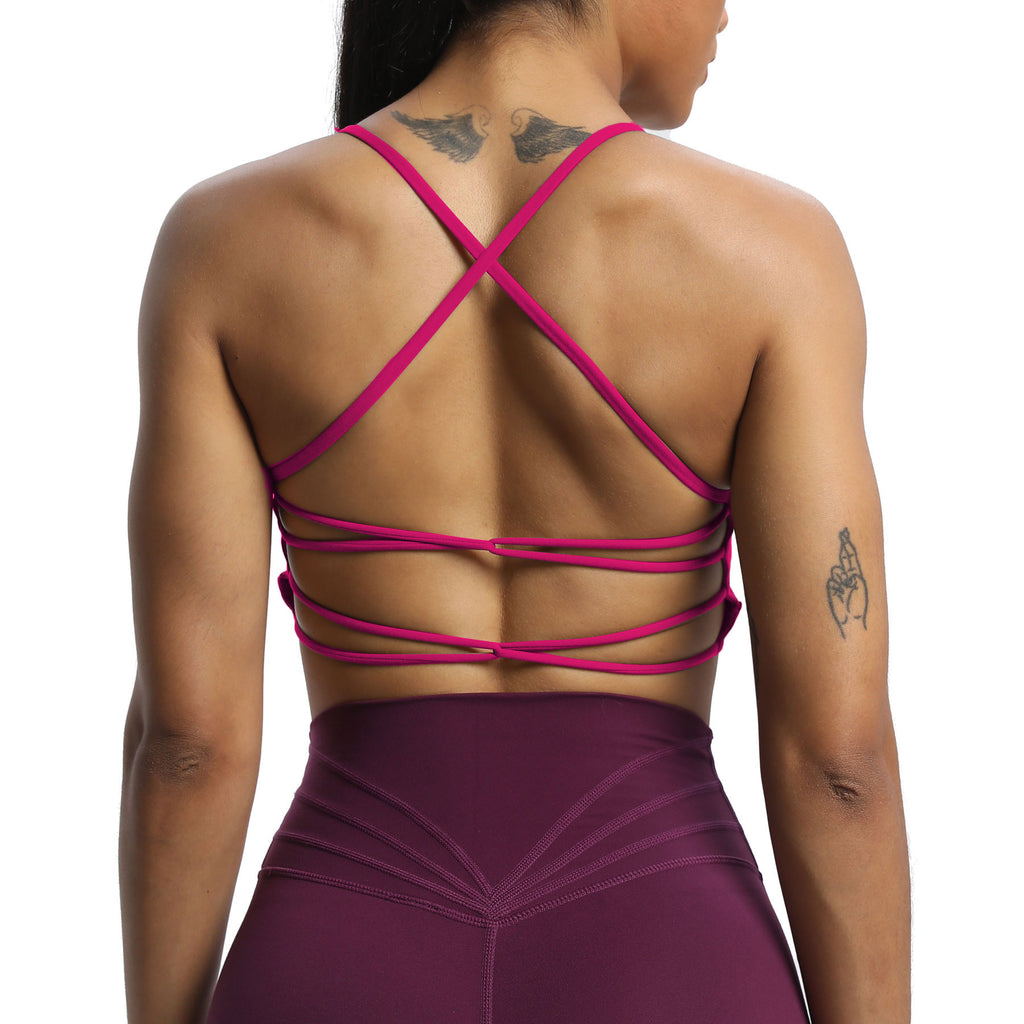 Aoxjox "Julie" Double Buckle Crossover Bra