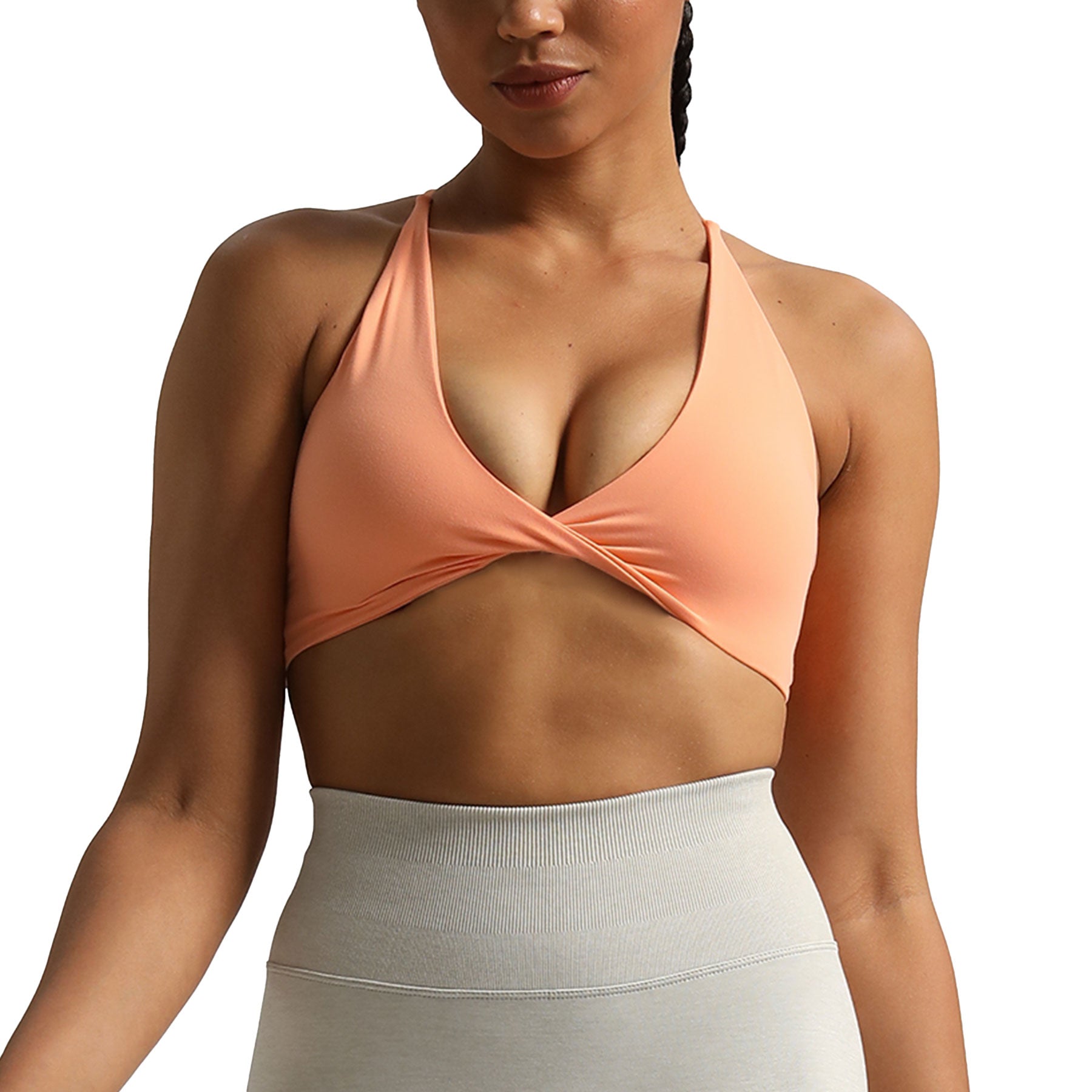 Aoxjox "Veronica" Twist Cross-Back Bra