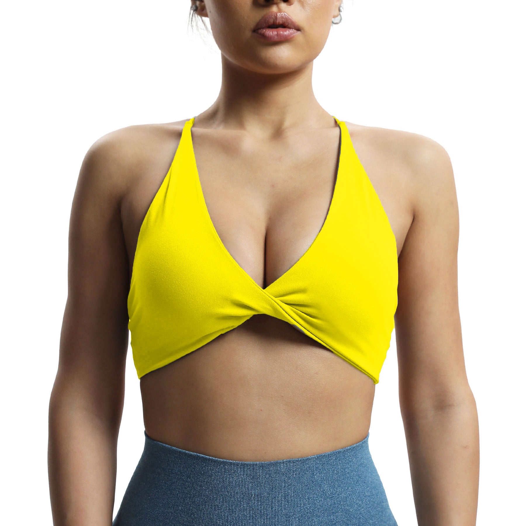 Aoxjox "Veronica" Twist Cross-Back Bra