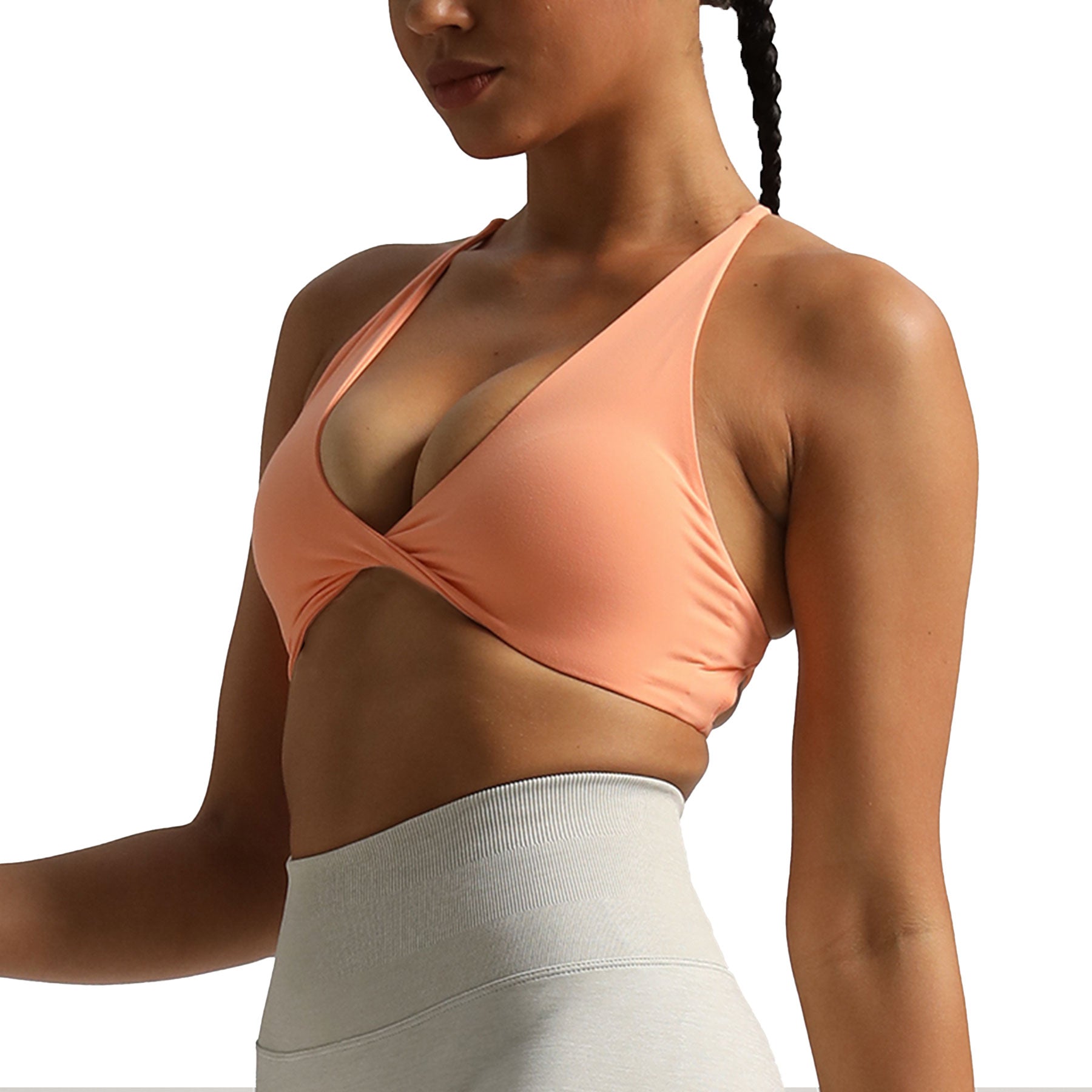 Aoxjox "Veronica" Twist Cross-Back Bra