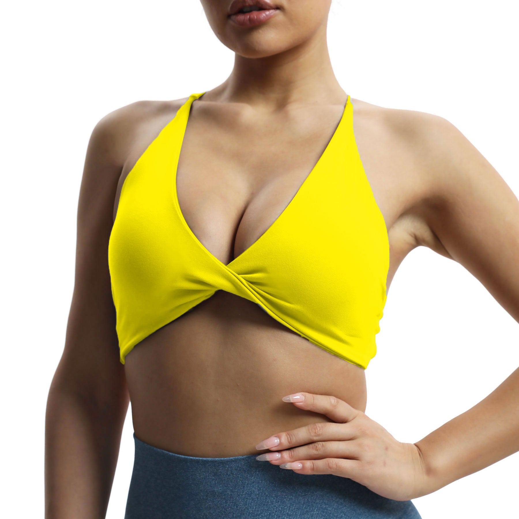Aoxjox "Veronica" Twist Cross-Back Bra