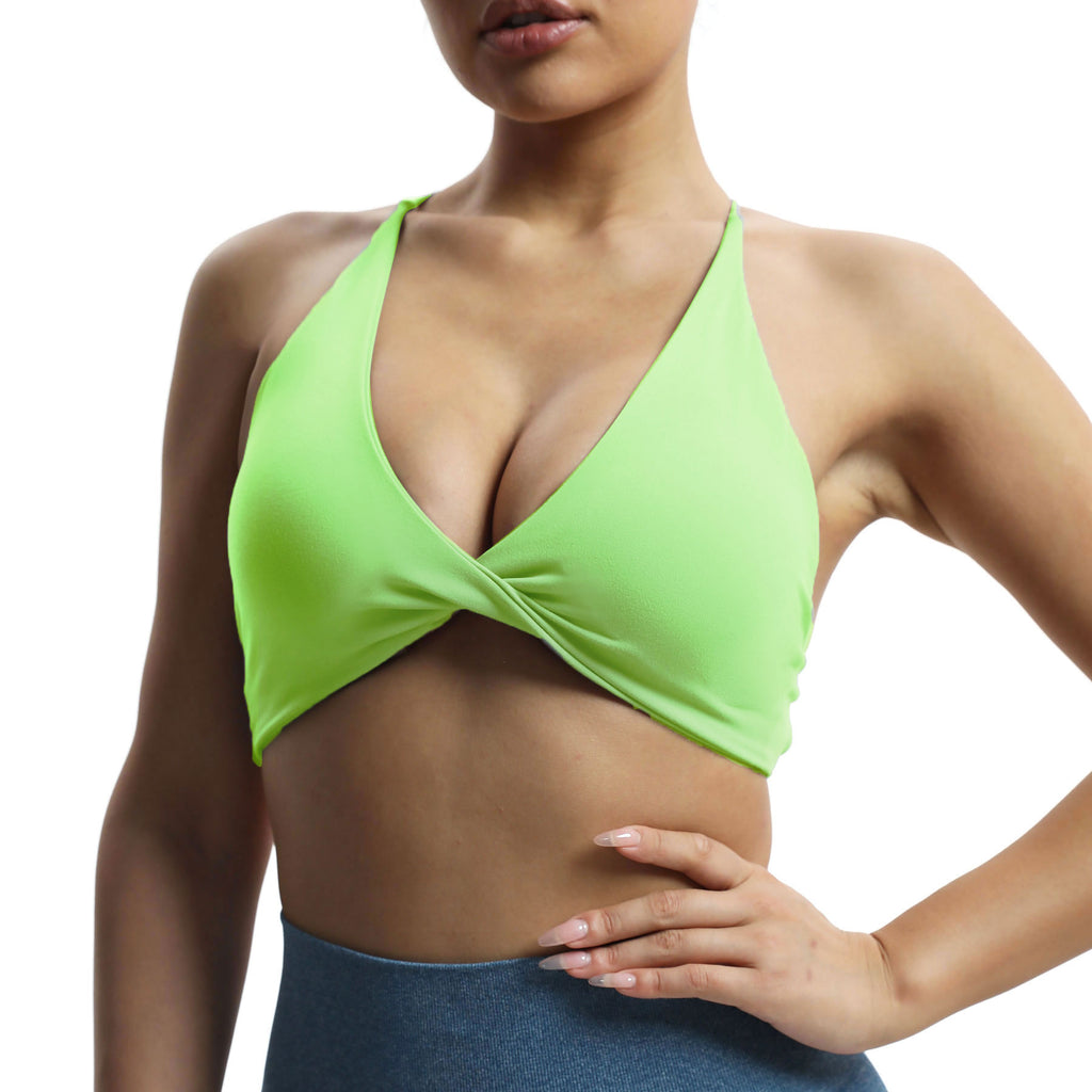 Aoxjox "Veronica" Twist Cross-Back Bra