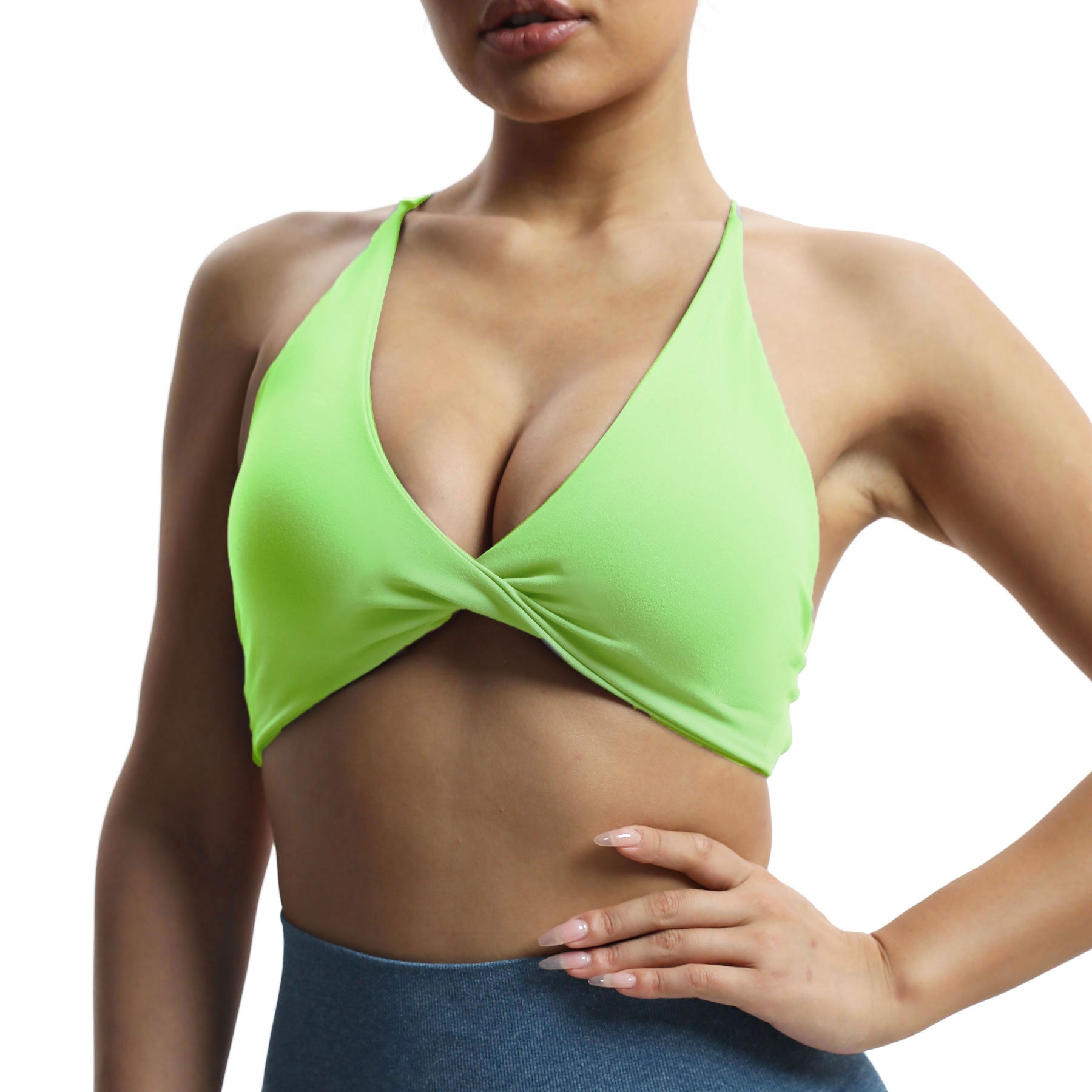 Aoxjox "Veronica" Twist Cross-Back Bra