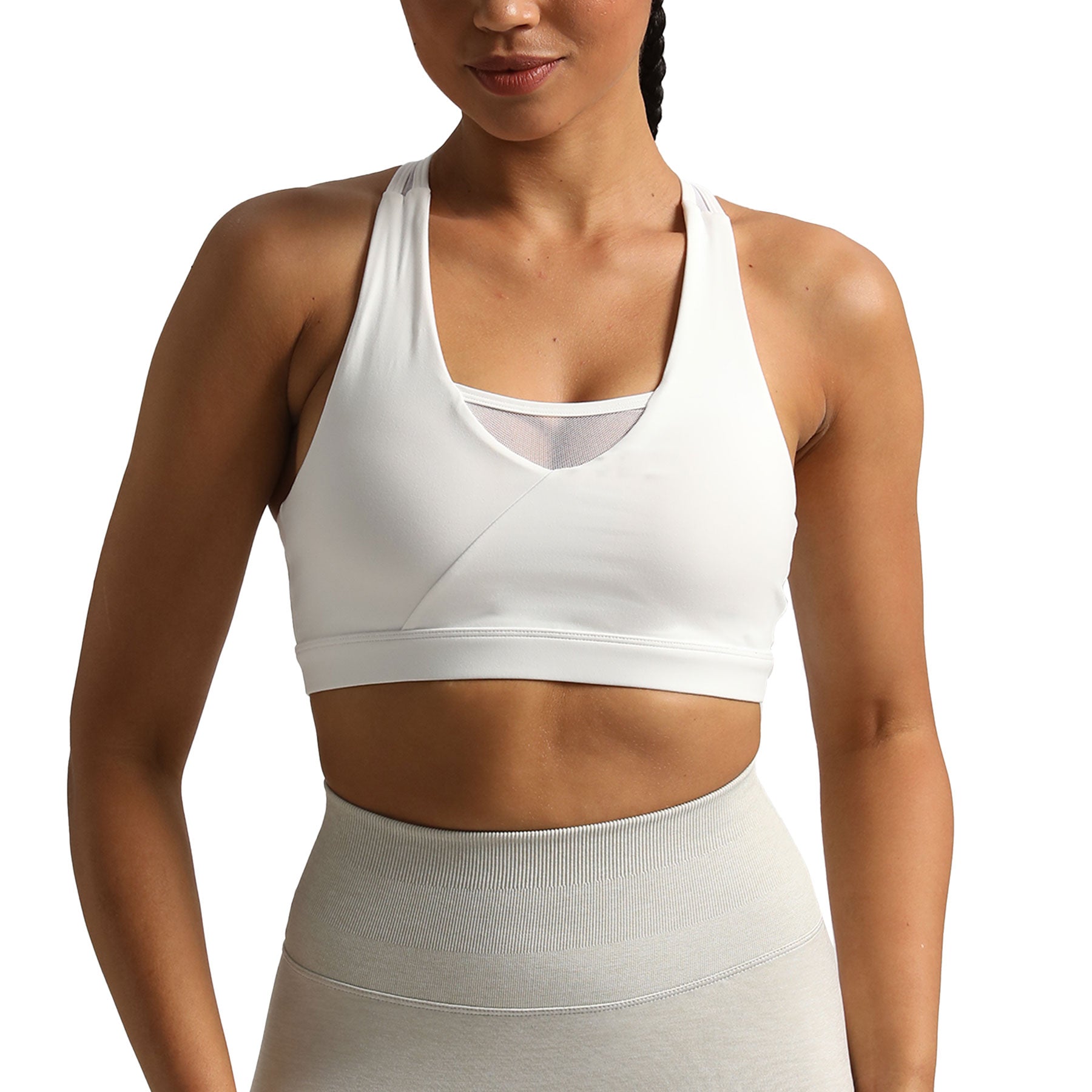 Aoxjox "Hilary" High Impact Mesh Racerback Bra
