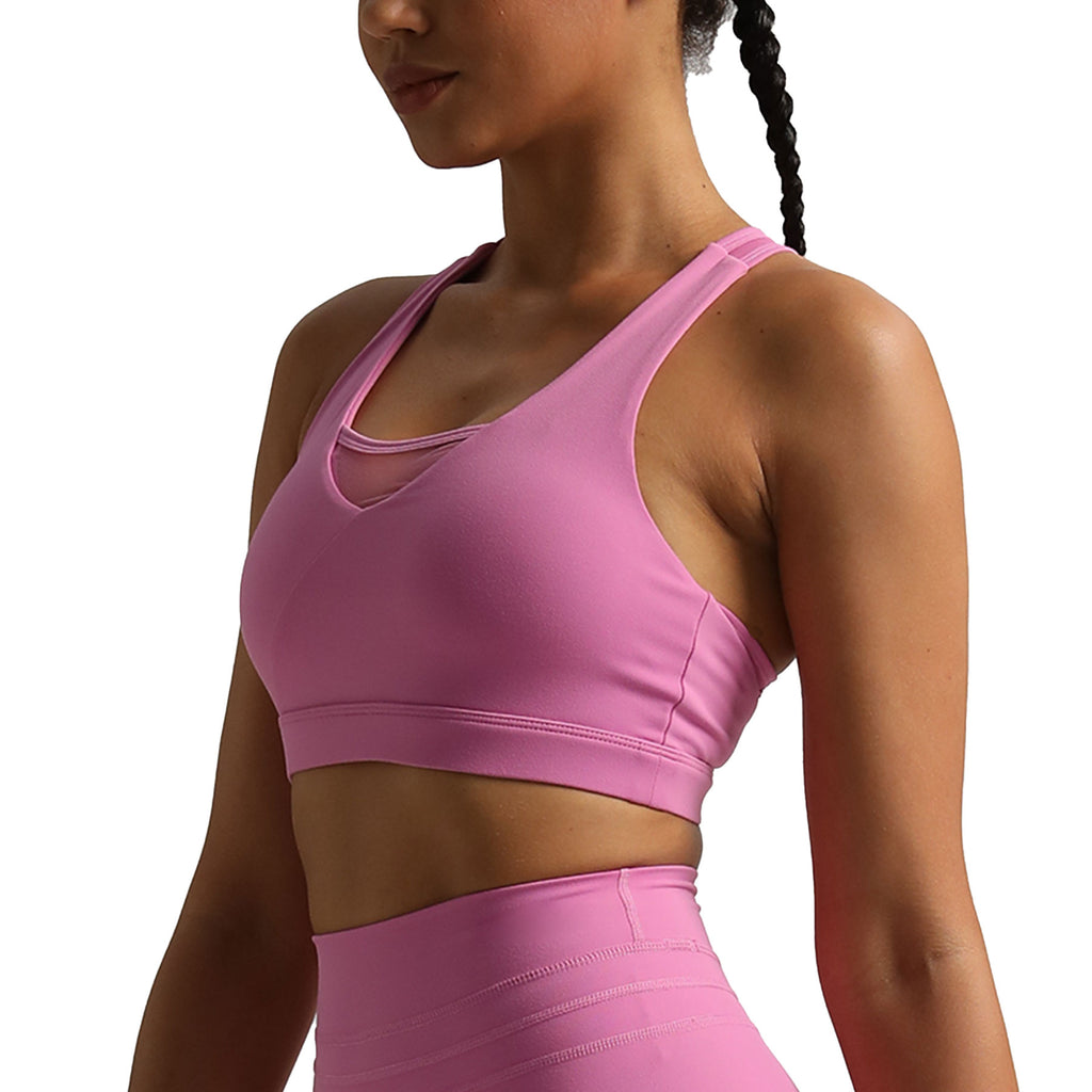 Aoxjox "Hilary" High Impact Mesh Racerback Bra
