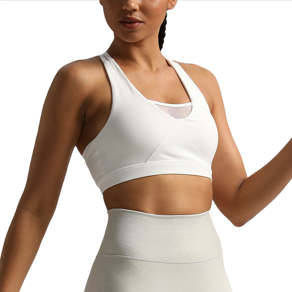 Aoxjox "Hilary" High Impact Mesh Racerback Bra