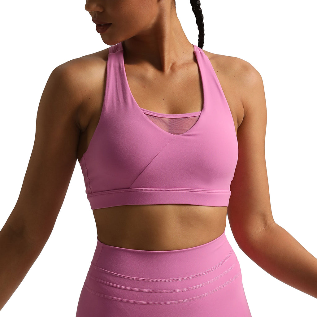 Aoxjox "Hilary" High Impact Mesh Racerback Bra