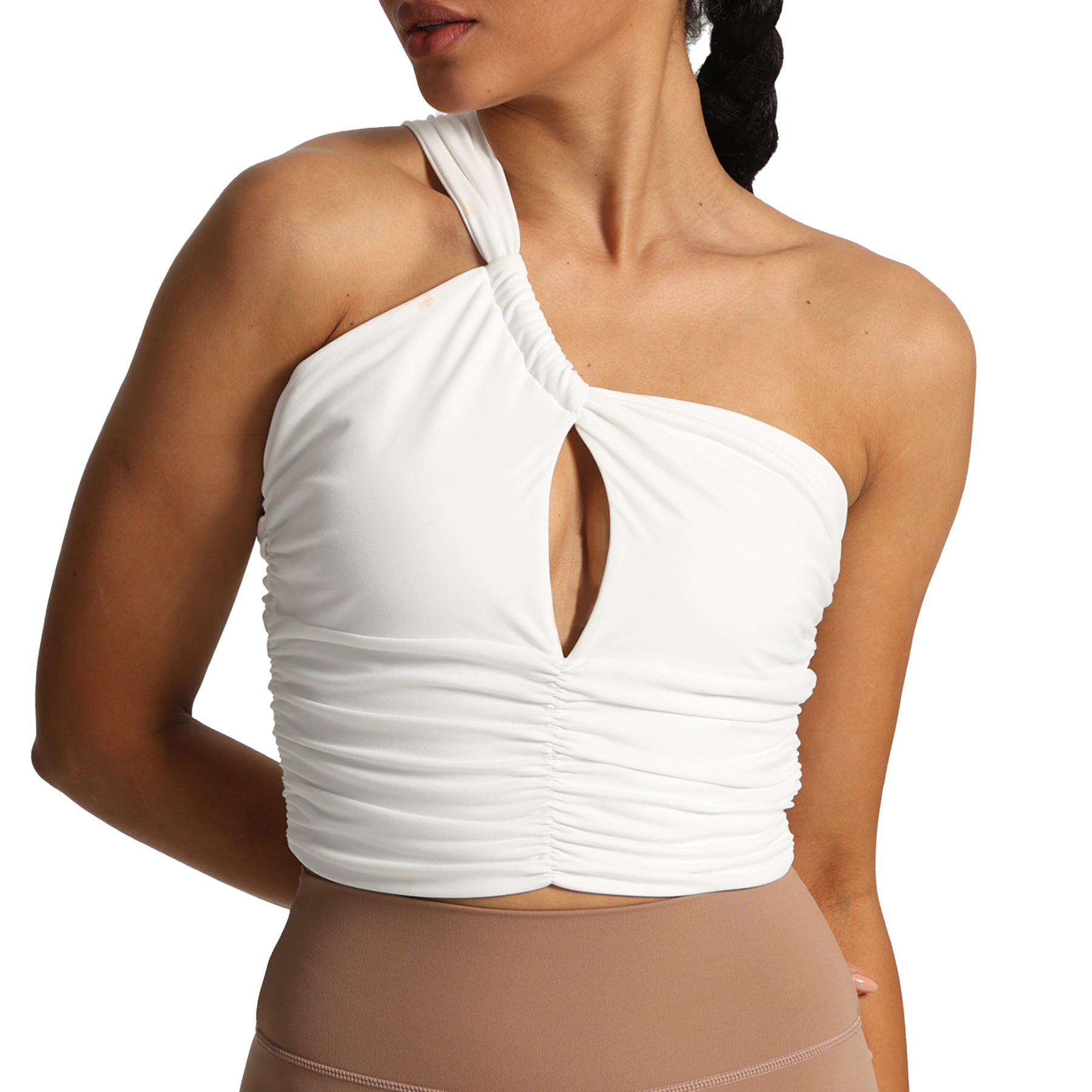 Aoxjox Chrishell One Shoulder Ruched Top