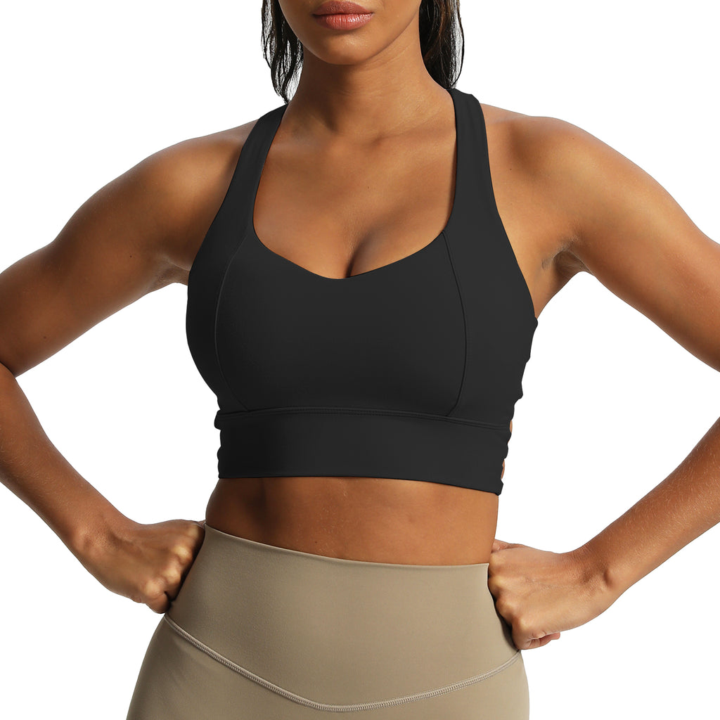 Aoxjox "Chrissy Cross" Racer Back Sports Bra