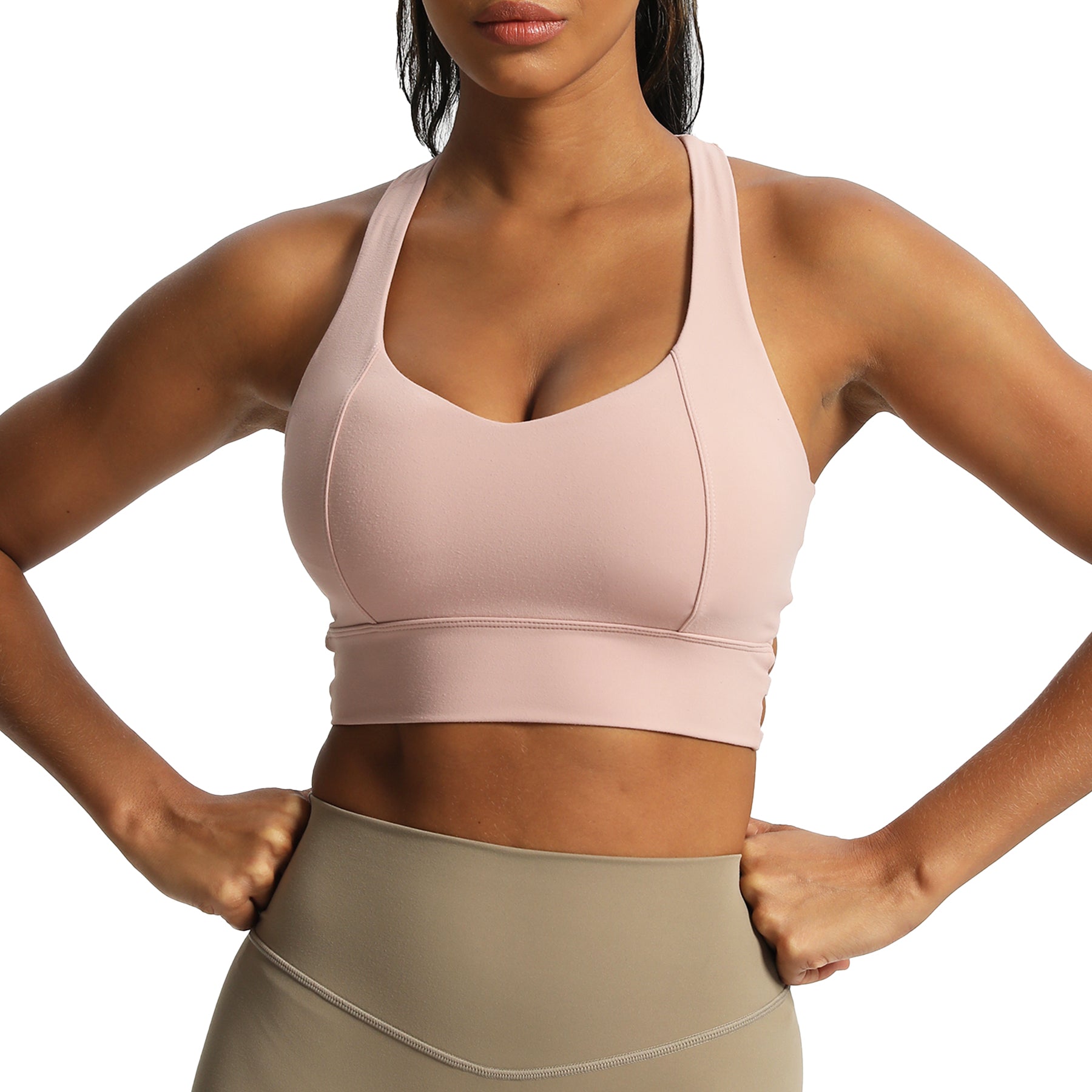 Aoxjox "Chrissy Cross" Racer Back Sports Bra