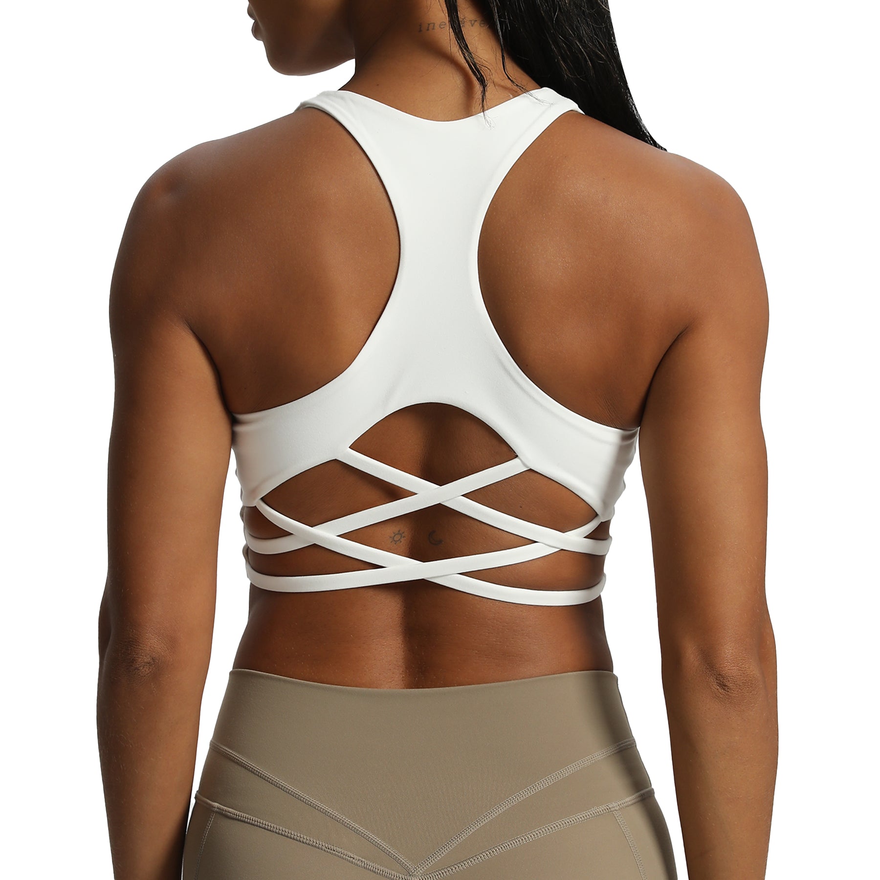 Aoxjox "Chrissy Cross" Racer Back Sports Bra