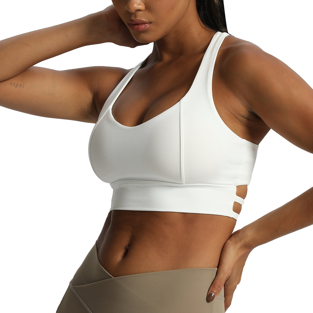 Aoxjox "Chrissy Cross" Racer Back Sports Bra