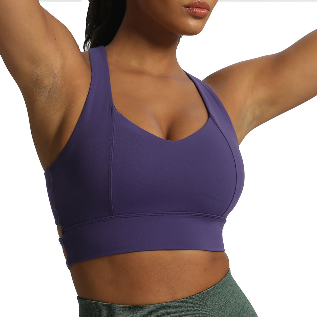 Aoxjox "Chrissy Cross" Racer Back Sports Bra