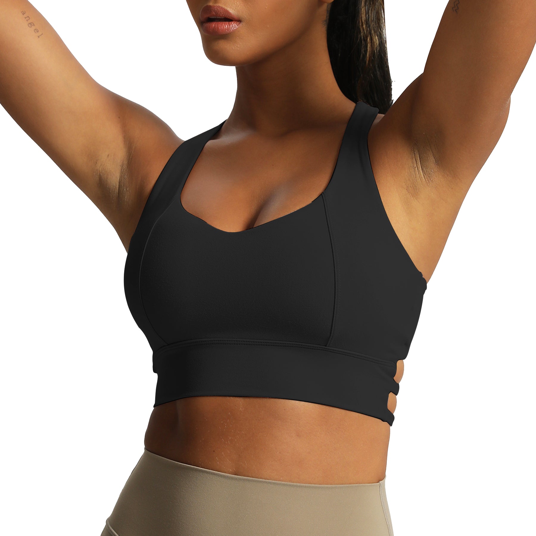 Aoxjox "Chrissy Cross" Racer Back Sports Bra