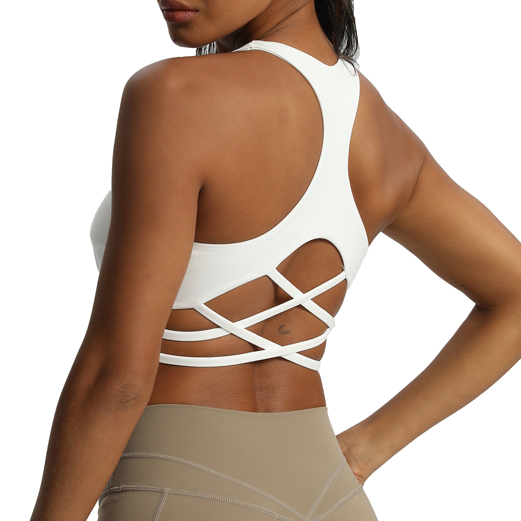 Aoxjox "Chrissy Cross" Racer Back Sports Bra
