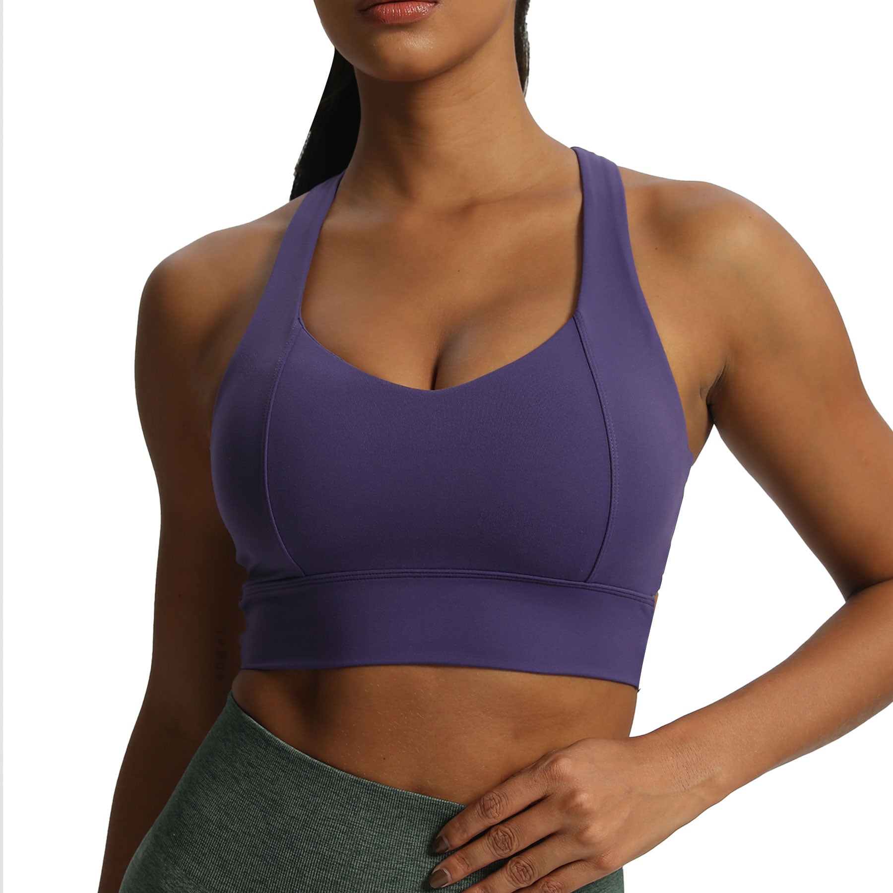 Aoxjox "Chrissy Cross" Racer Back Sports Bra
