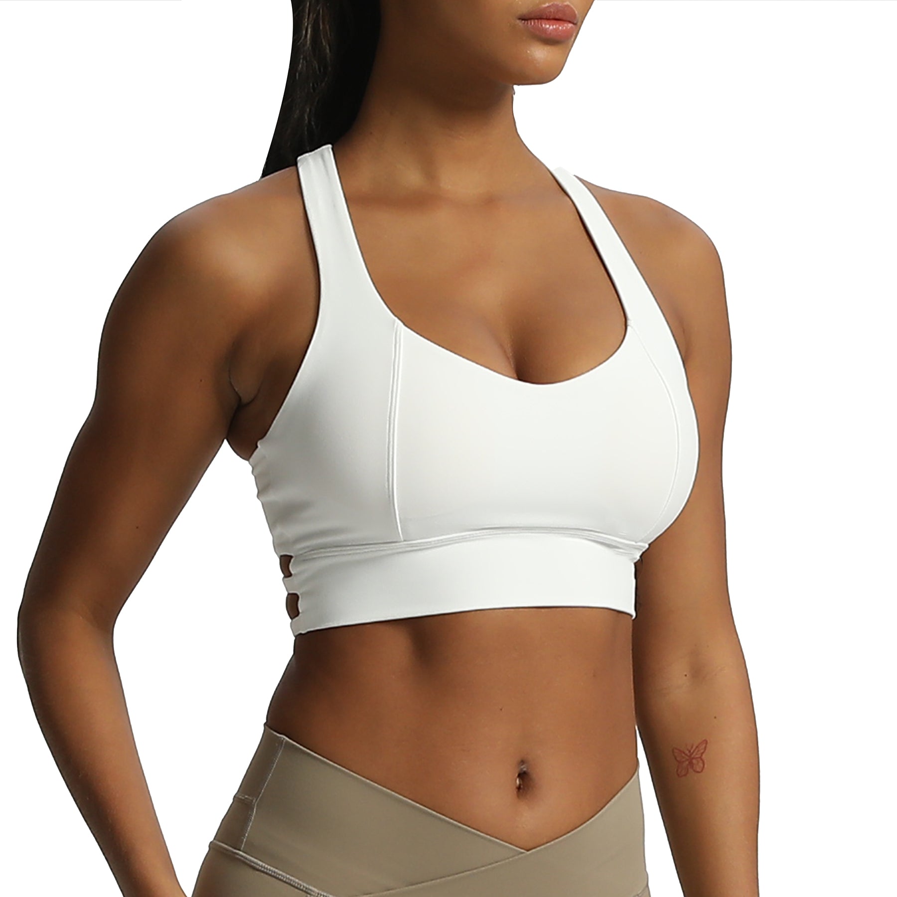 Aoxjox "Chrissy Cross" Racer Back Sports Bra