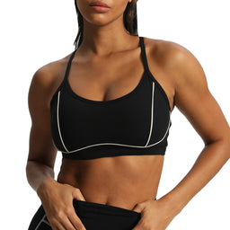 Aoxjox Women's Workout Sports Bras Fitness Backless Padded Ivy Low