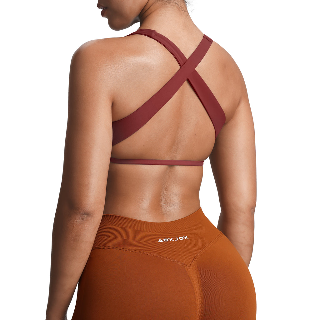 Aoxjox Emma Square Neck Sports Bra