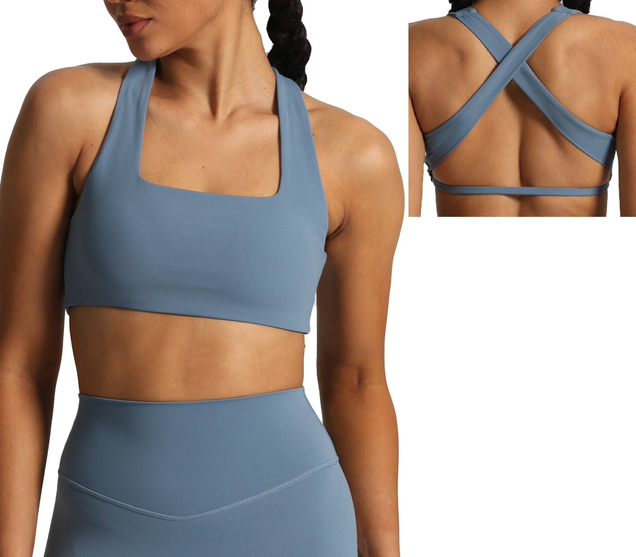 Aoxjox Emma Square Neck Sports Bra