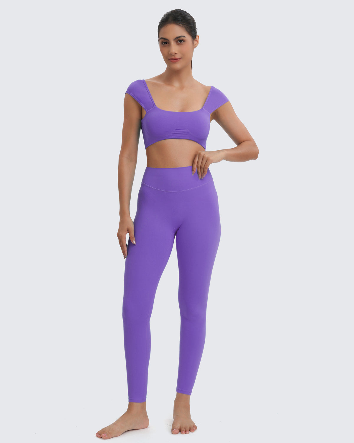 Aoxjox "Lumira" Seamless Cap Shoulder Sports Bra