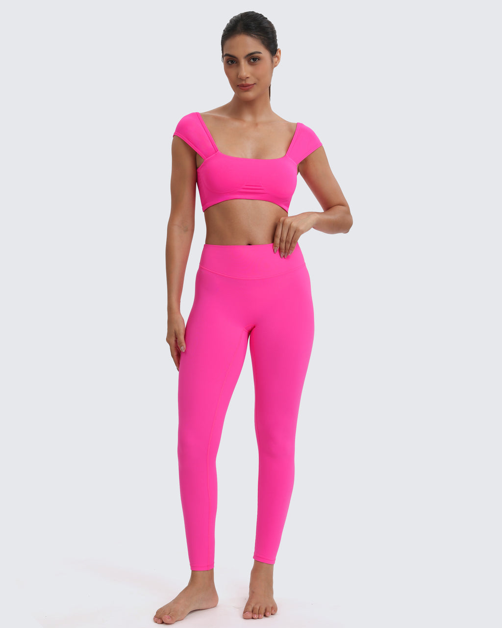 Aoxjox "Lumira" Seamless Cap Shoulder Sports Bra