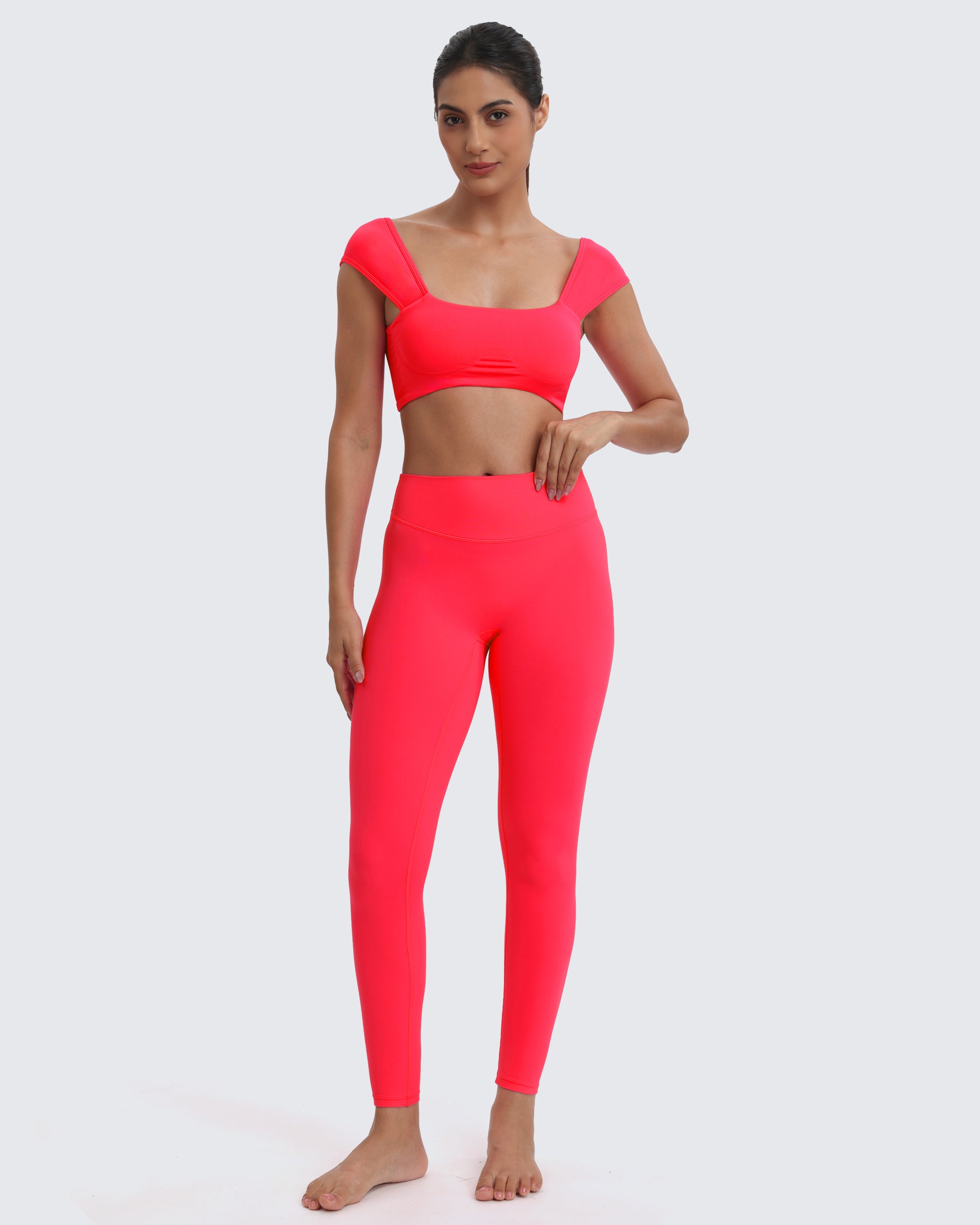 Aoxjox "Lumira" Seamless Cap Shoulder Sports Bra