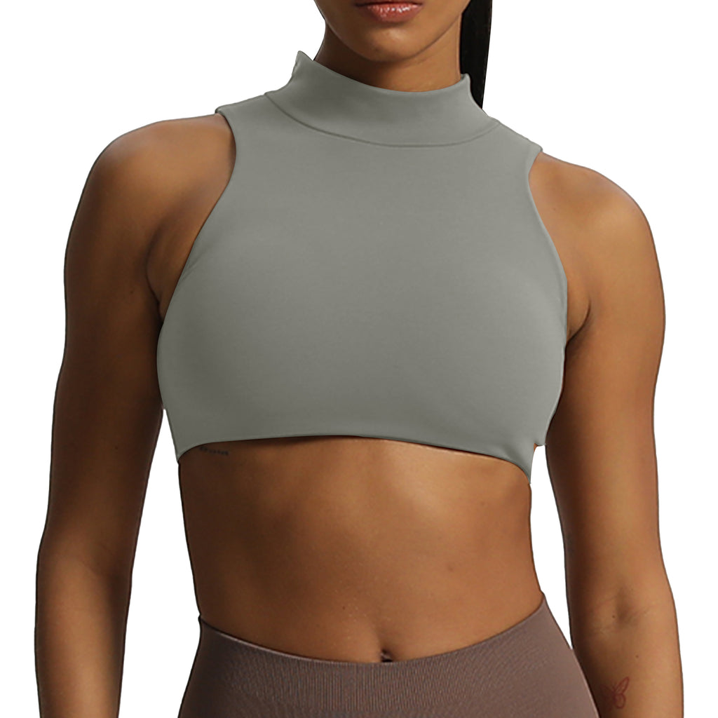 Aoxjox "Kim" Cut Out Faux Turtle Neck