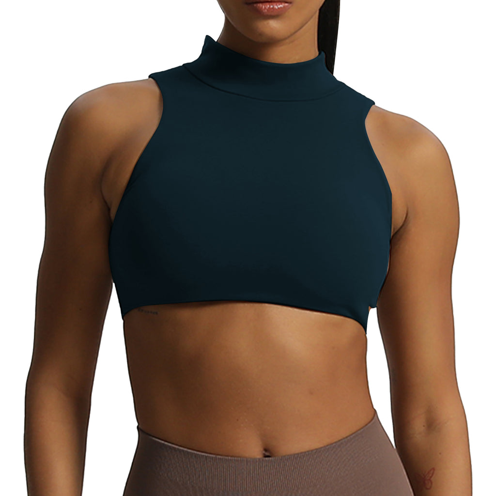 Aoxjox "Kim" Cut Out Faux Turtle Neck