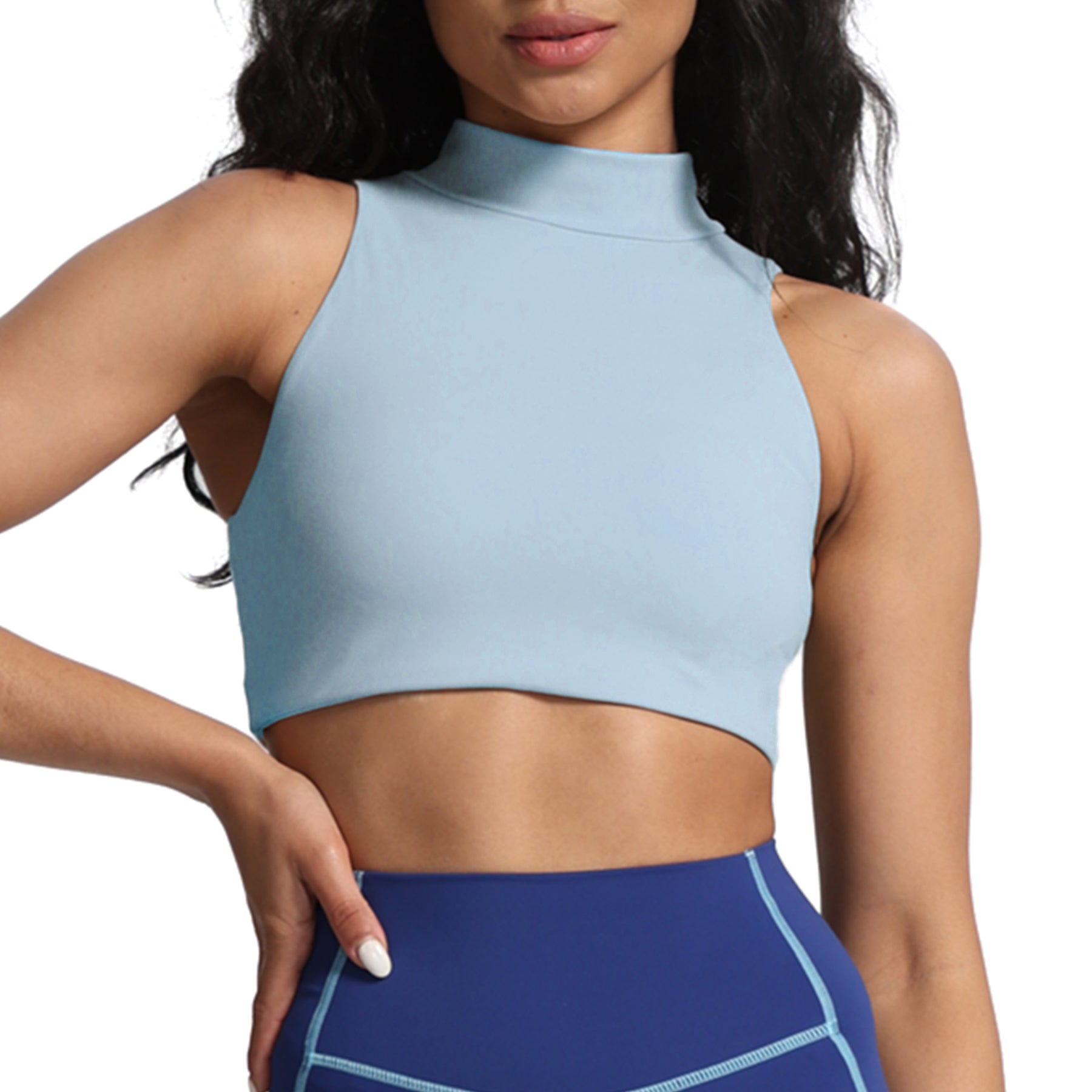 Aoxjox "Kim" Cut Out Faux Turtle Neck