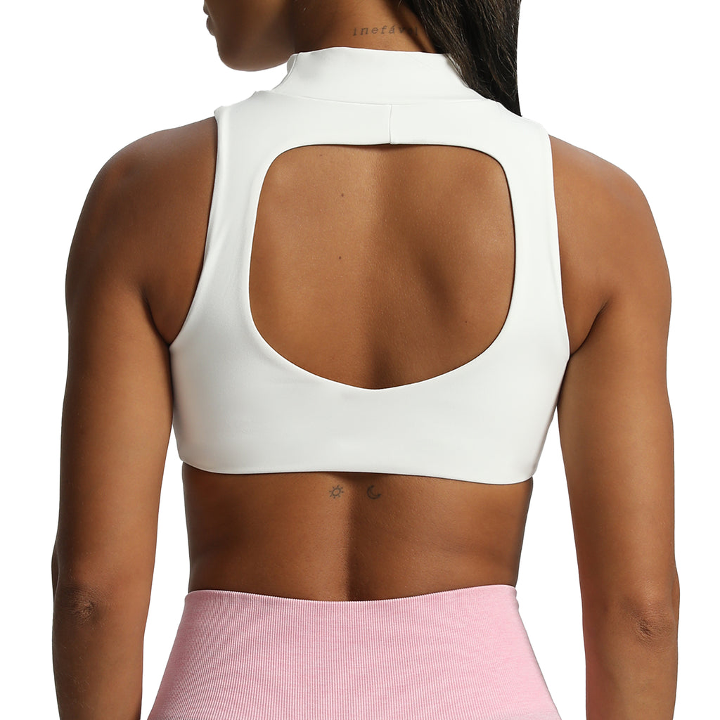 Aoxjox "Kim" Cut Out Faux Turtle Neck