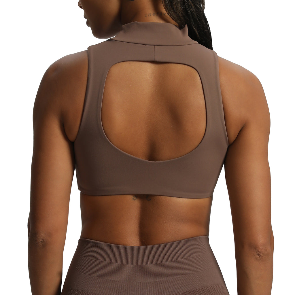 Aoxjox "Kim" Cut Out Faux Turtle Neck