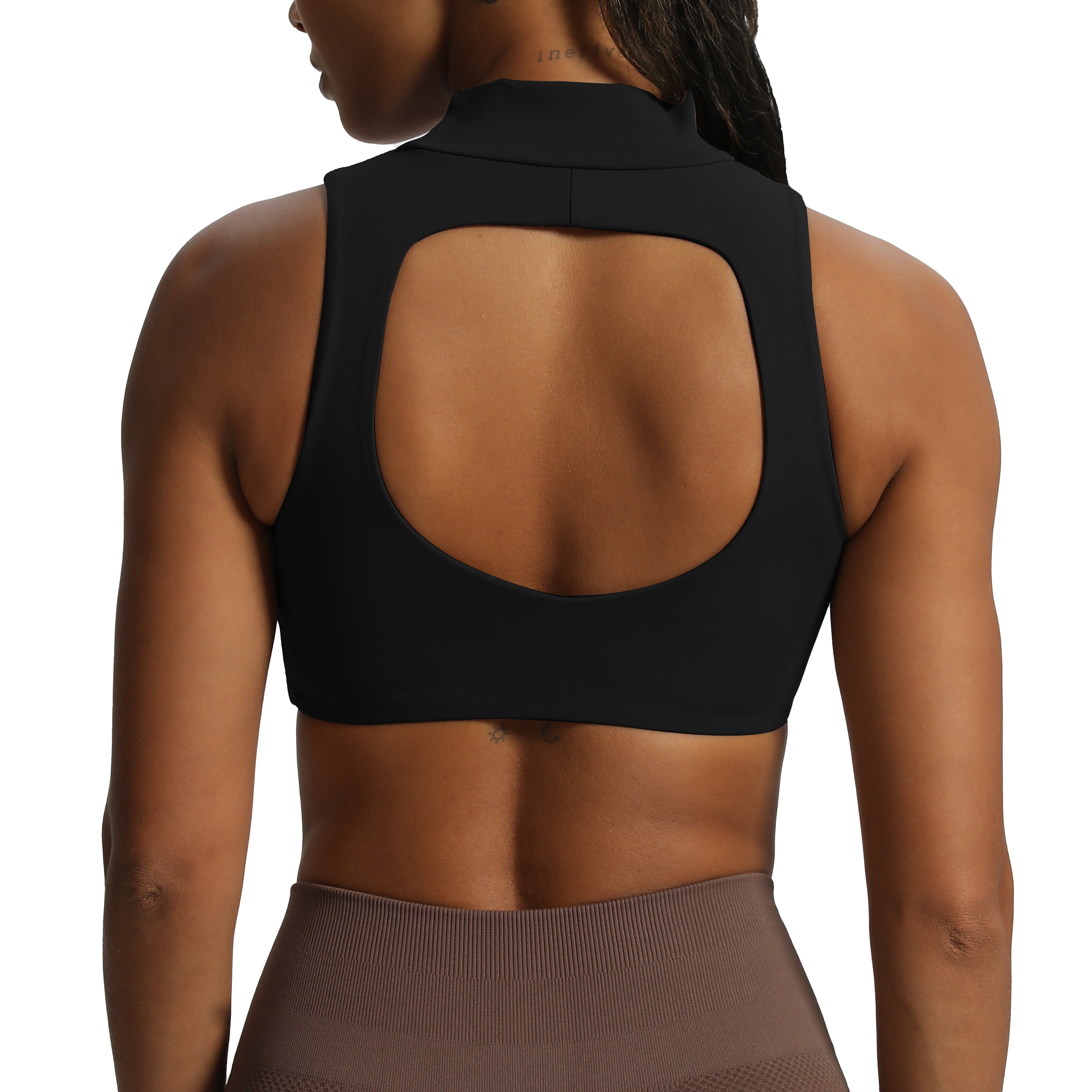Aoxjox "Kim" Cut Out Faux Turtle Neck