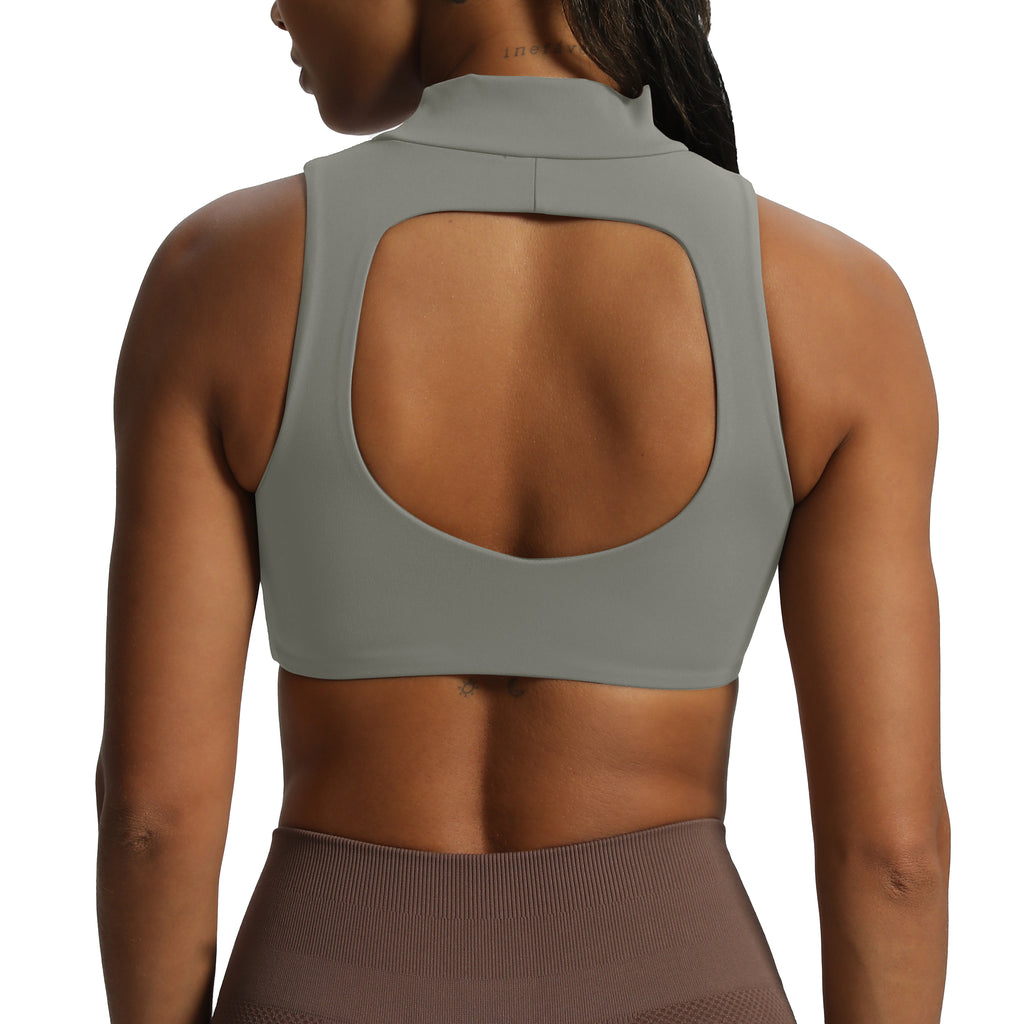 Aoxjox "Kim" Cut Out Faux Turtle Neck