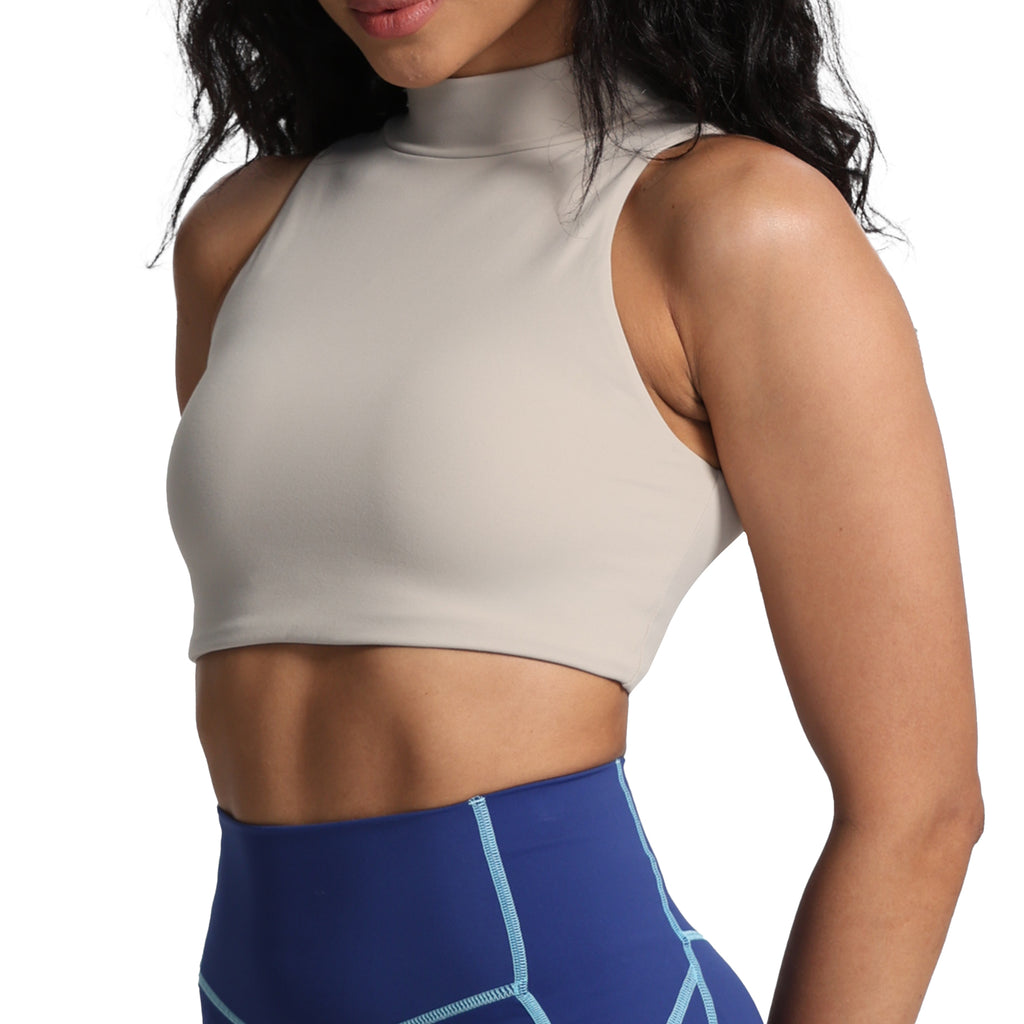 Aoxjox "Kim" Cut Out Faux Turtle Neck