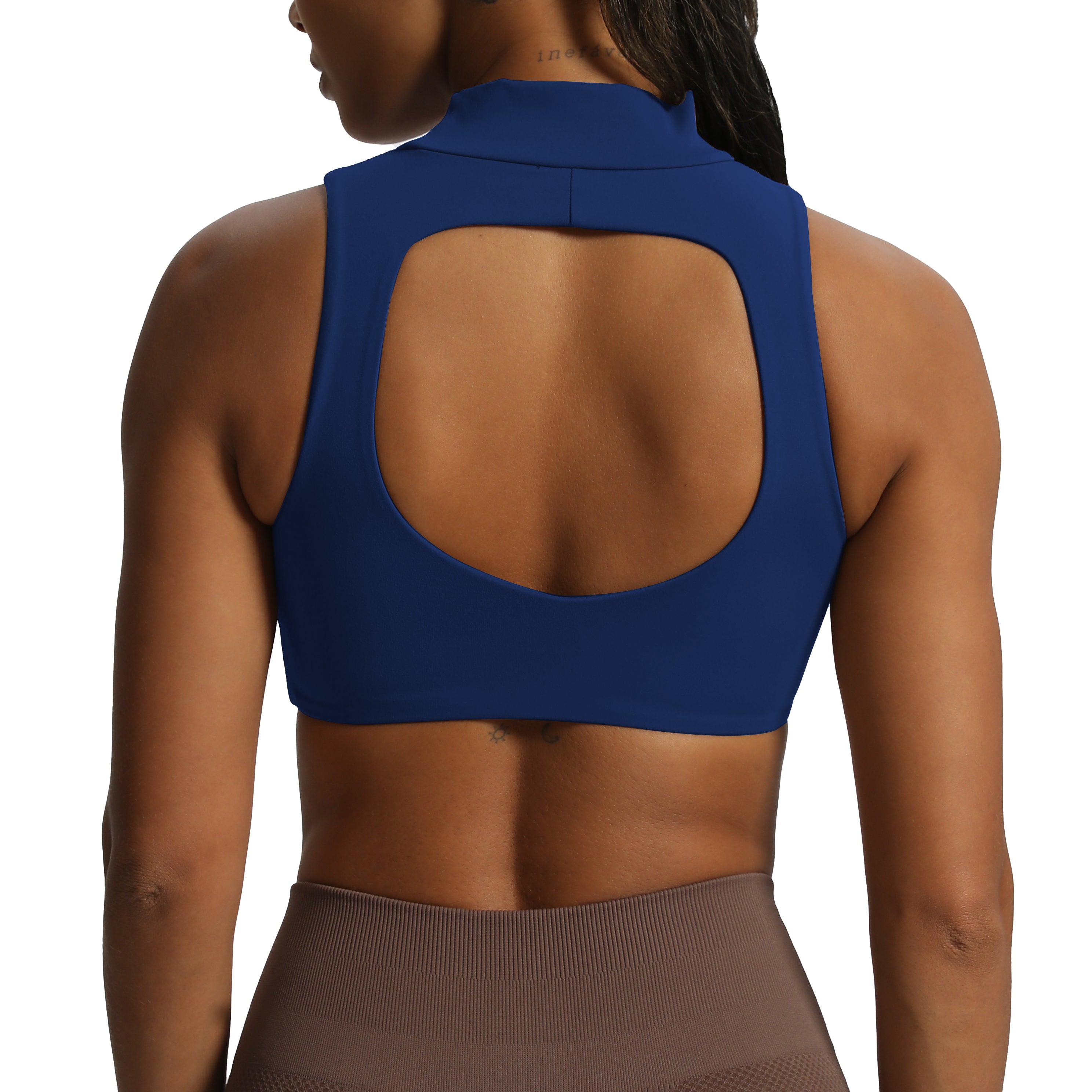 Aoxjox "Kim" Cut Out Faux Turtle Neck