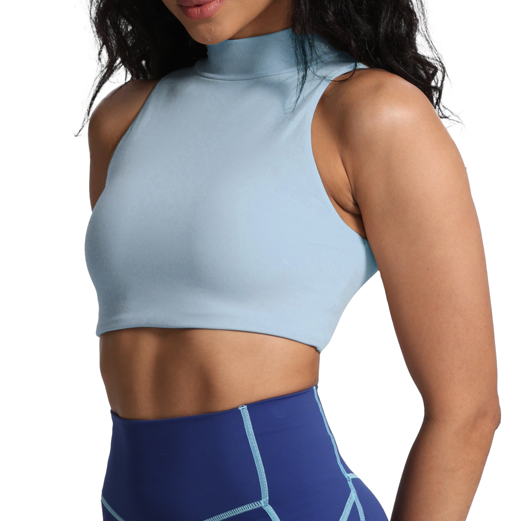Aoxjox "Kim" Cut Out Faux Turtle Neck