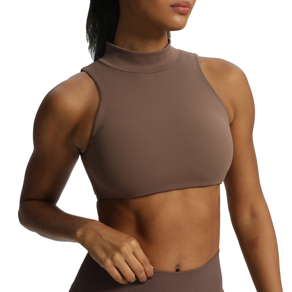 Aoxjox "Kim" Cut Out Faux Turtle Neck