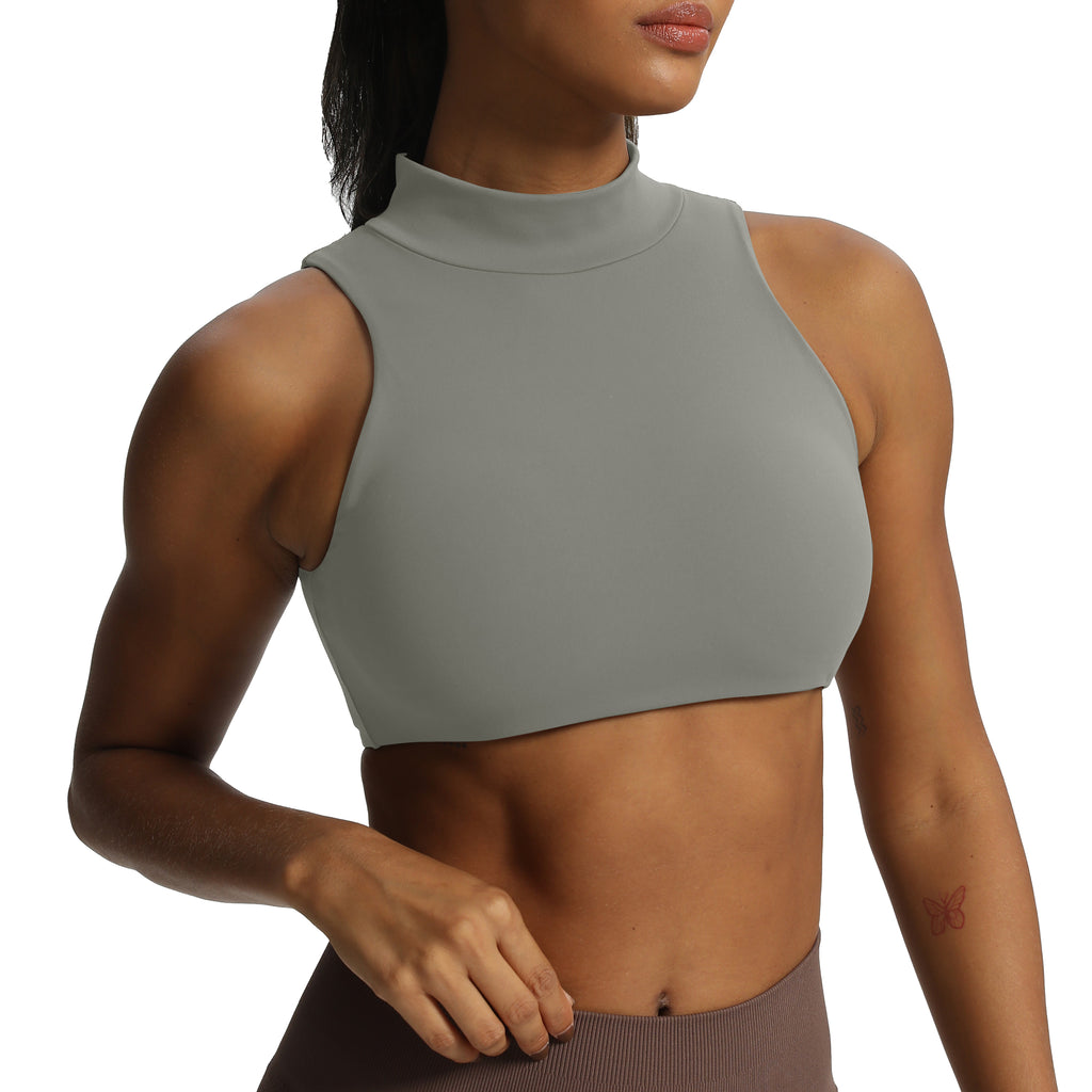 Aoxjox "Kim" Cut Out Faux Turtle Neck