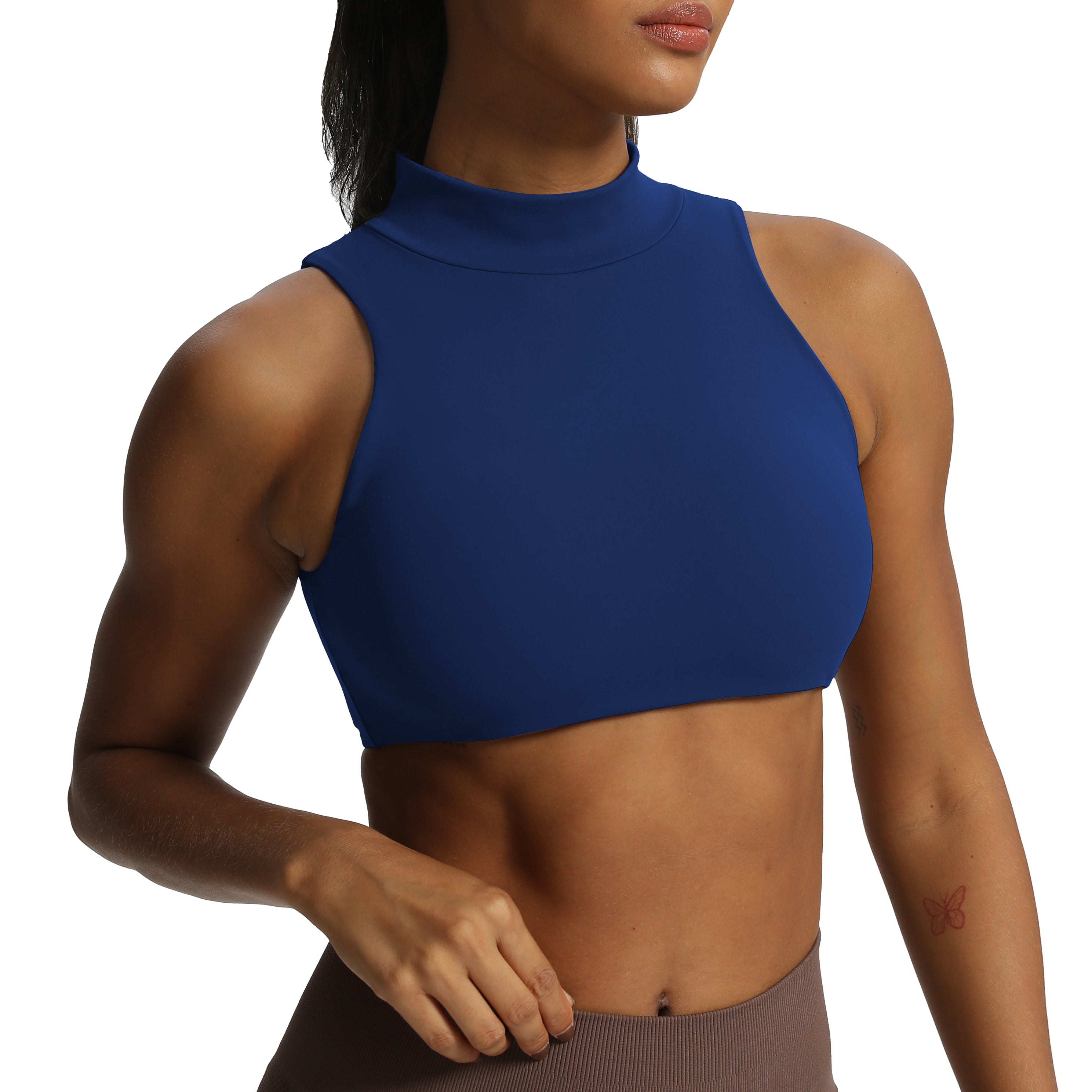 Aoxjox "Kim" Cut Out Faux Turtle Neck