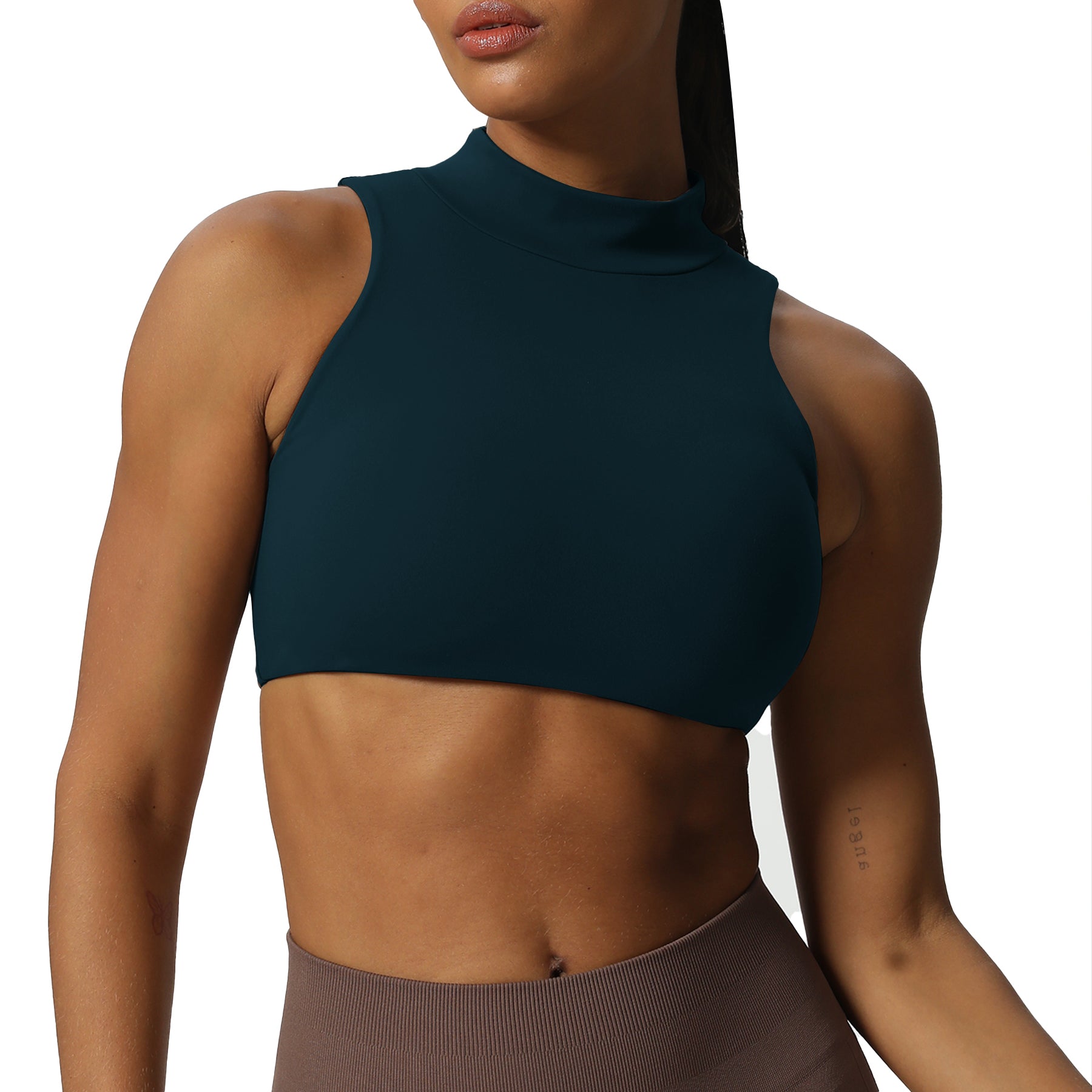 Aoxjox "Kim" Cut Out Faux Turtle Neck