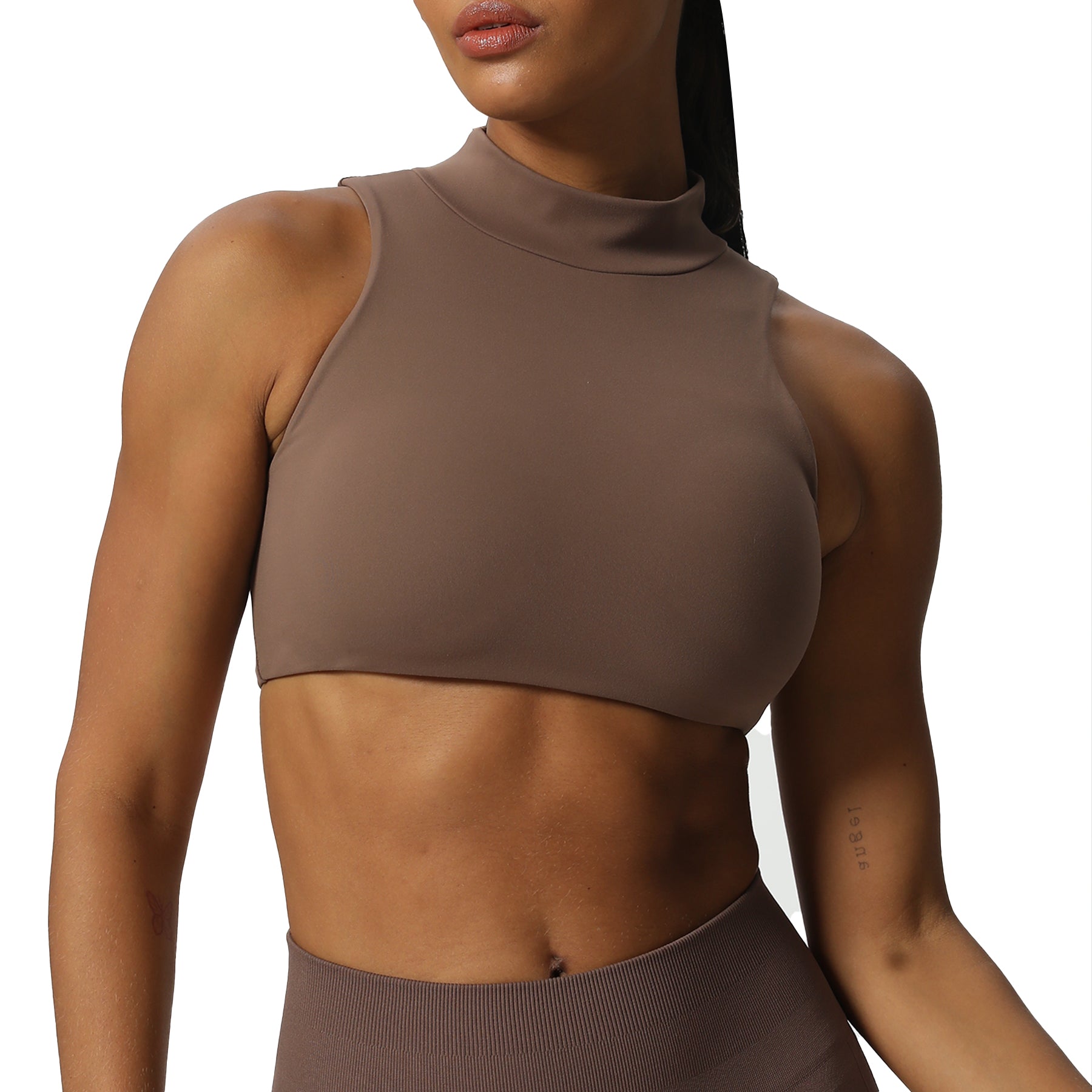 Aoxjox "Kim" Cut Out Faux Turtle Neck