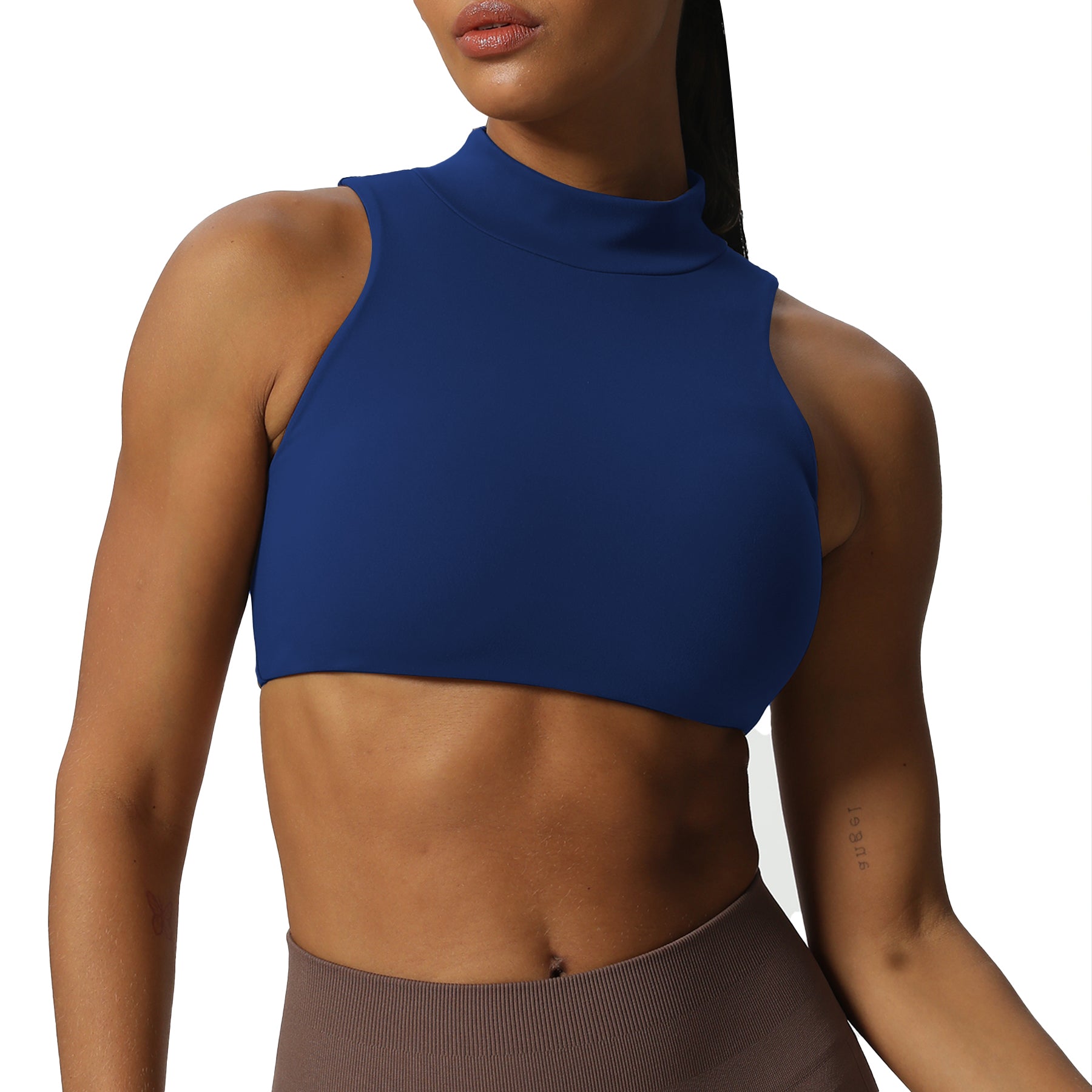 Aoxjox "Kim" Cut Out Faux Turtle Neck