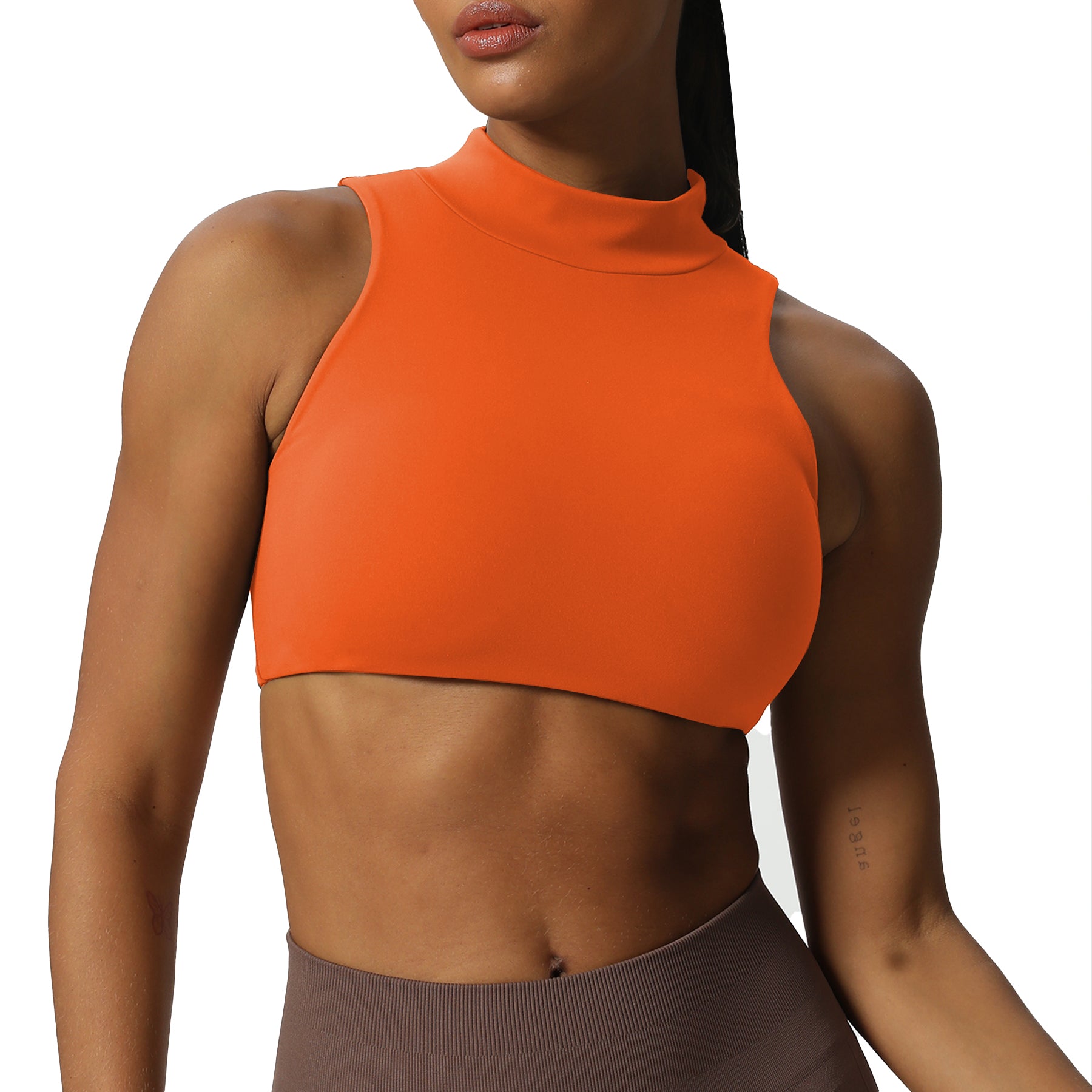 Aoxjox "Kim" Cut Out Faux Turtle Neck