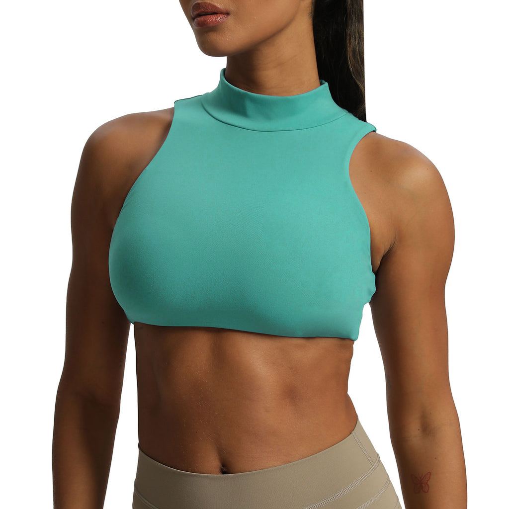 Aoxjox "Kim" Cut Out Faux Turtle Neck