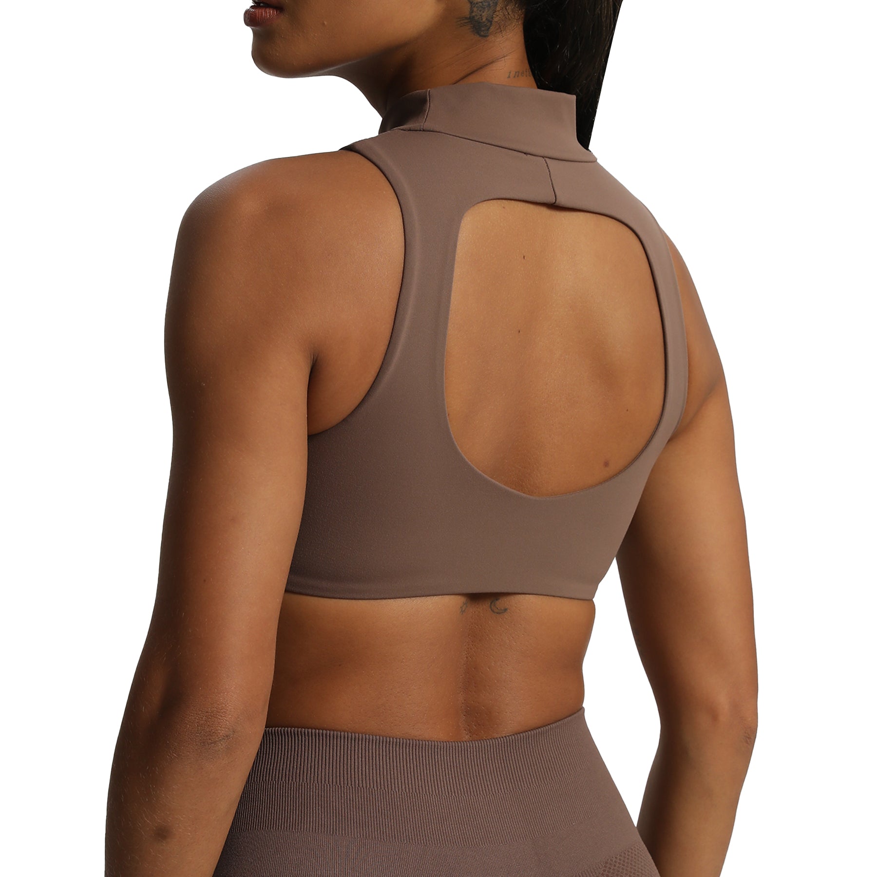 Aoxjox "Kim" Cut Out Faux Turtle Neck