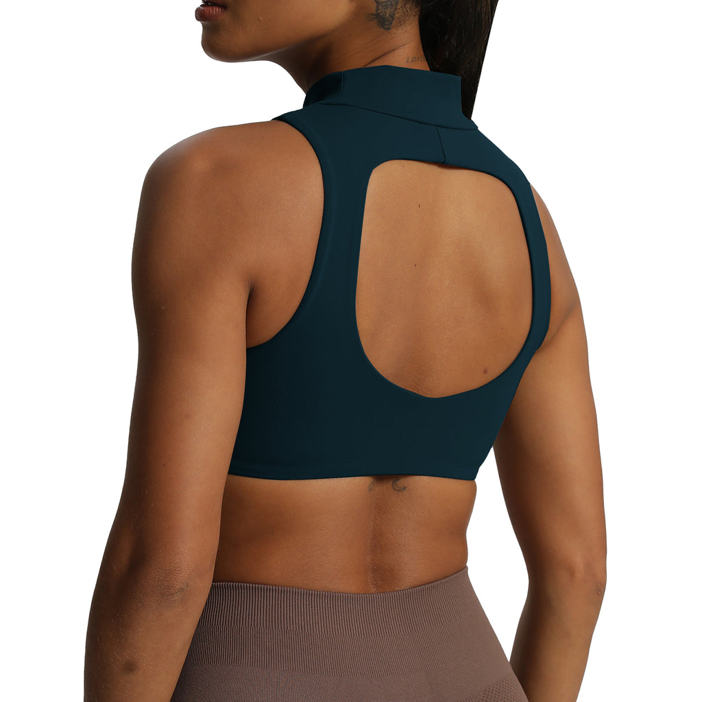 Aoxjox "Kim" Cut Out Faux Turtle Neck