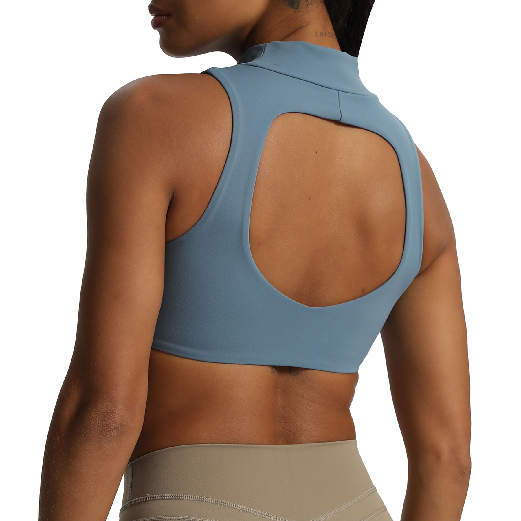 Aoxjox "Kim" Cut Out Faux Turtle Neck