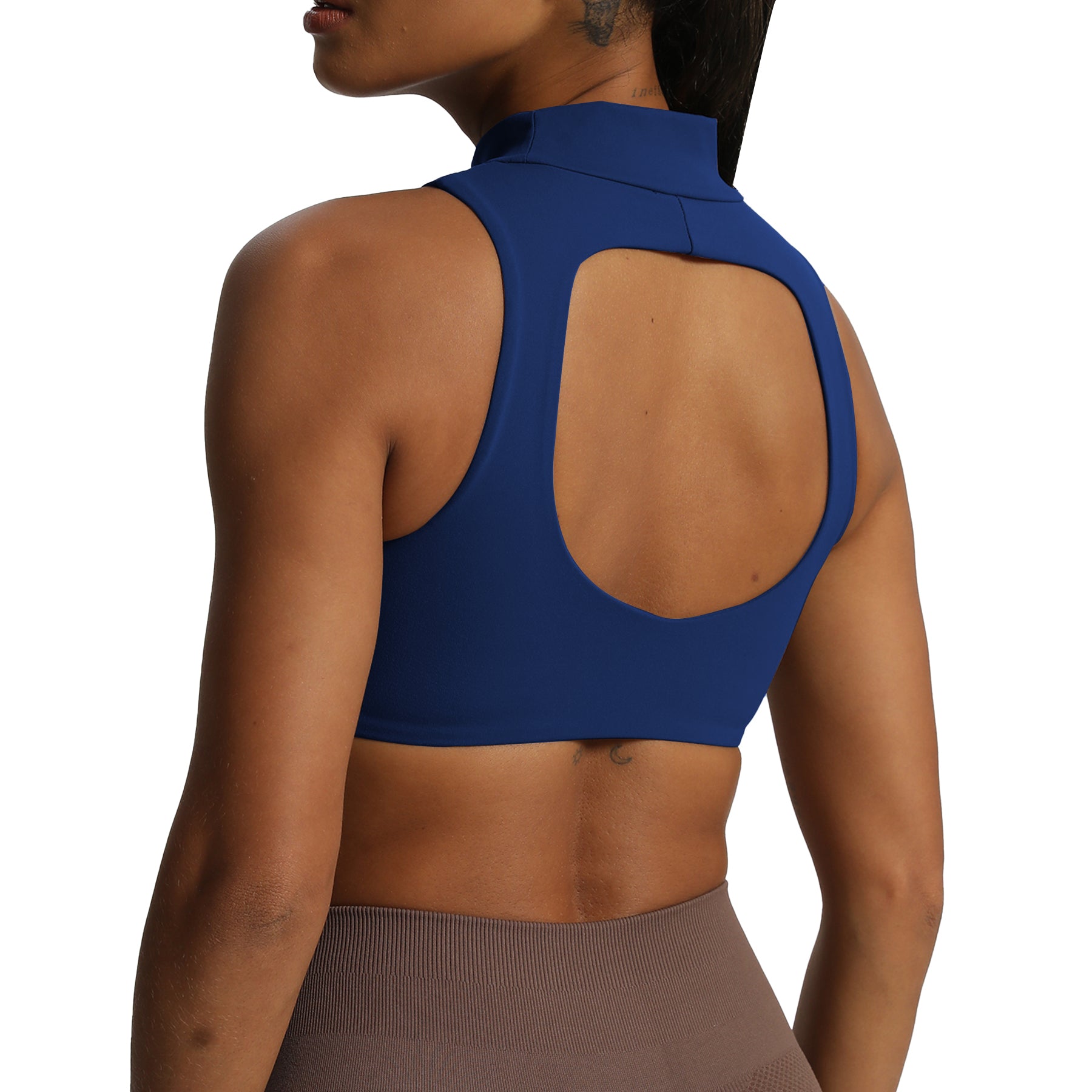Aoxjox "Kim" Cut Out Faux Turtle Neck